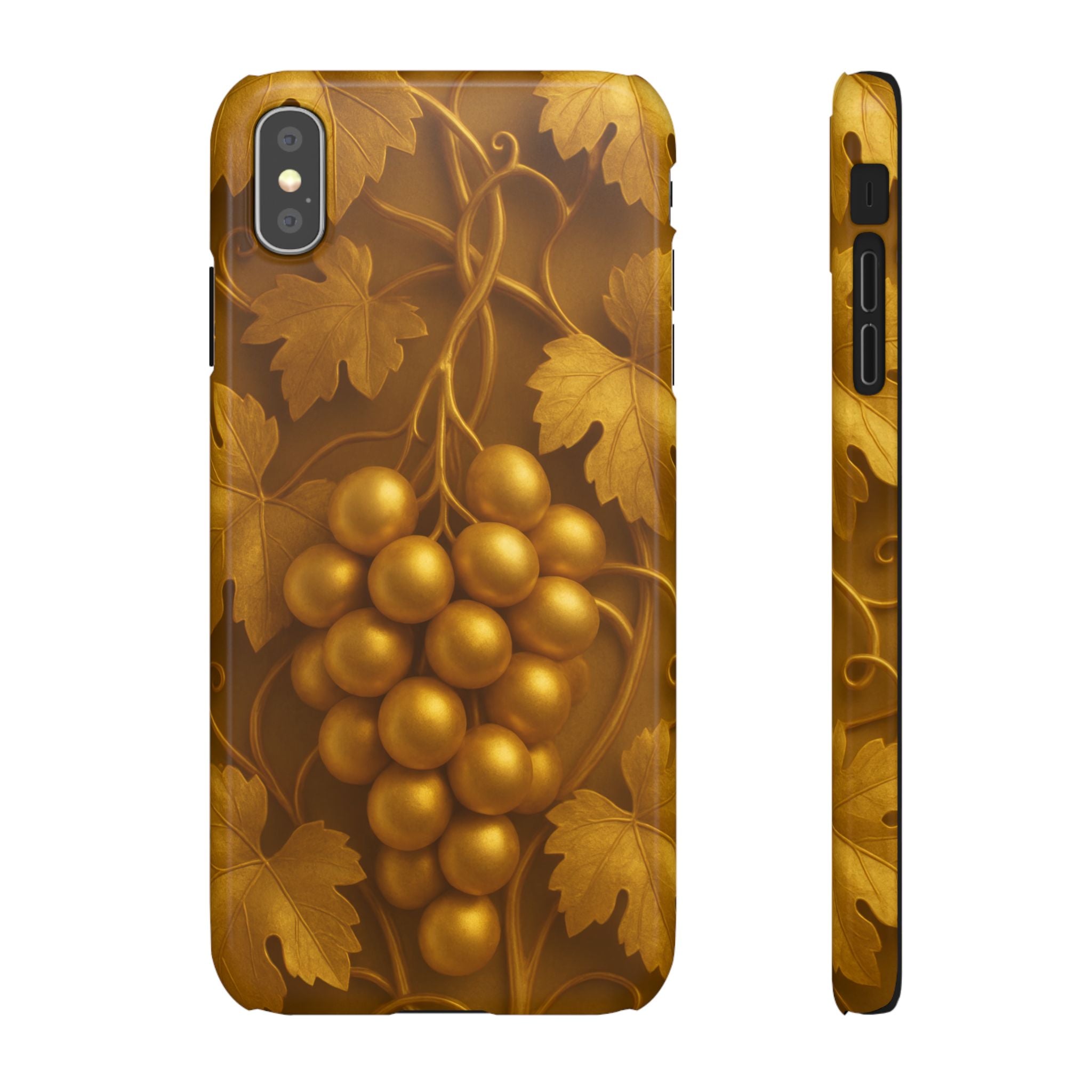 Golden Grapes Phone Case for iPhone 8–17