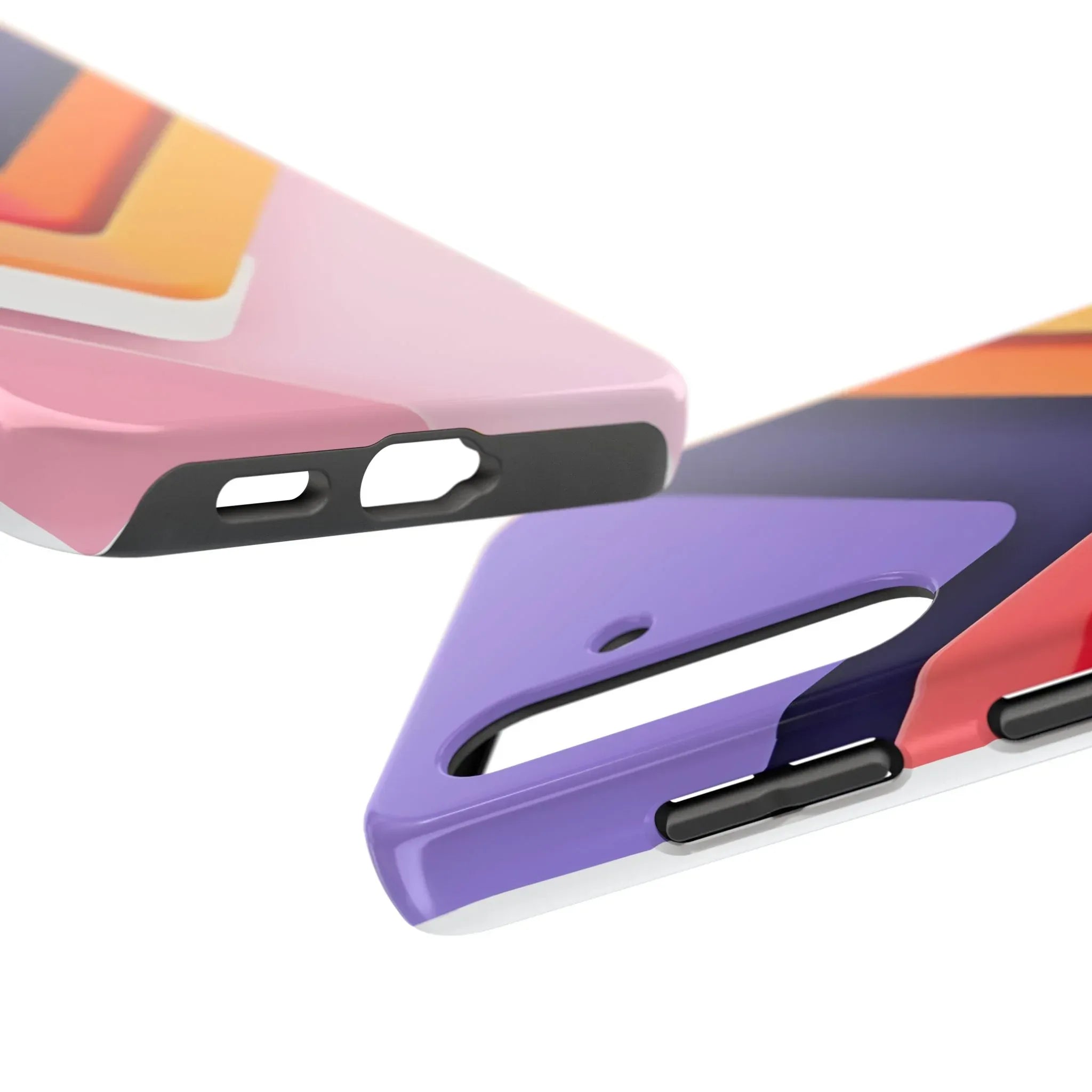 Vibrant Geometric Chevron Phone Case for iPhone and Galaxy - KARARMDESIGN
