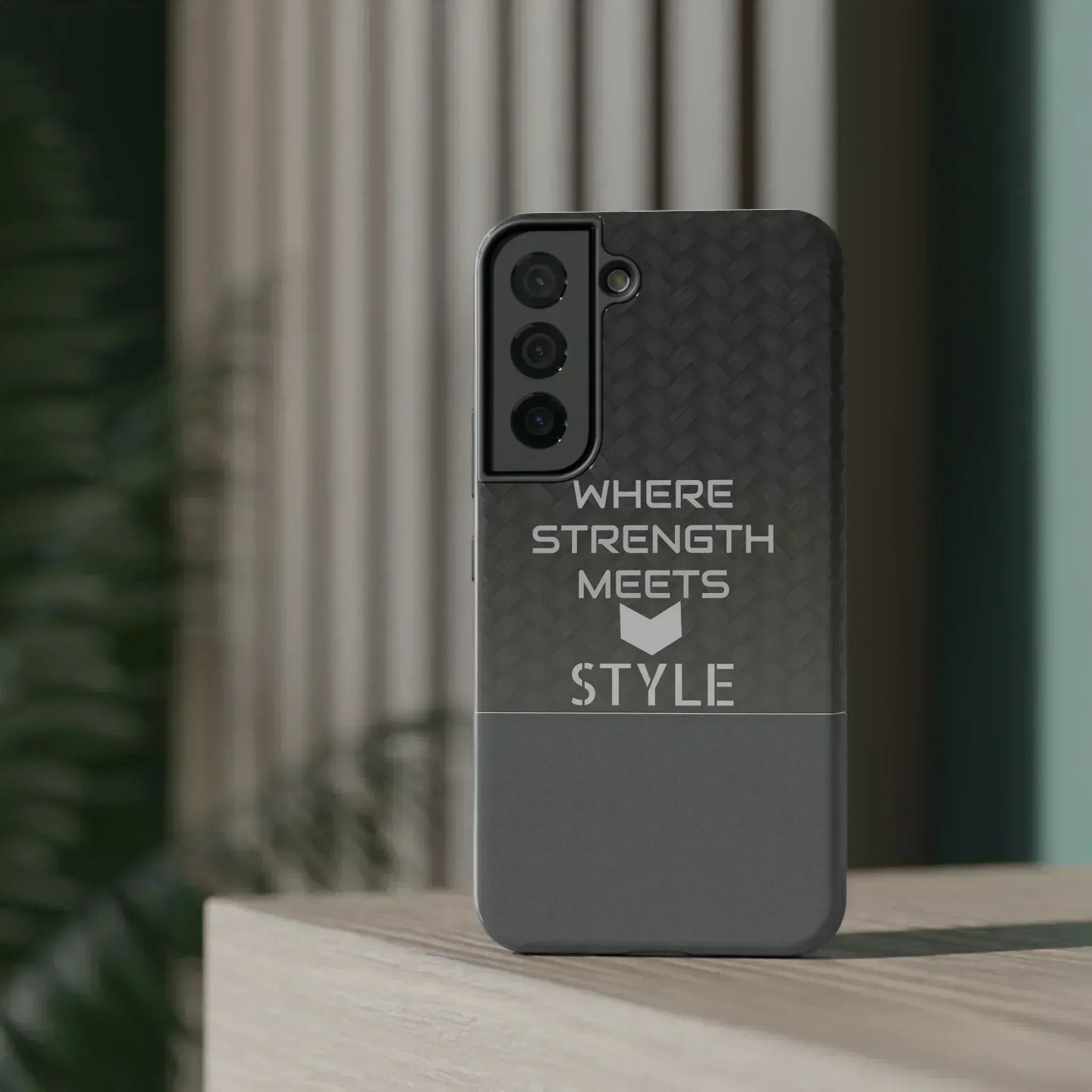Gray Carbon Phone Case for iPhone 12-16 and Galaxy S21-S22 - KARARMDESIGN