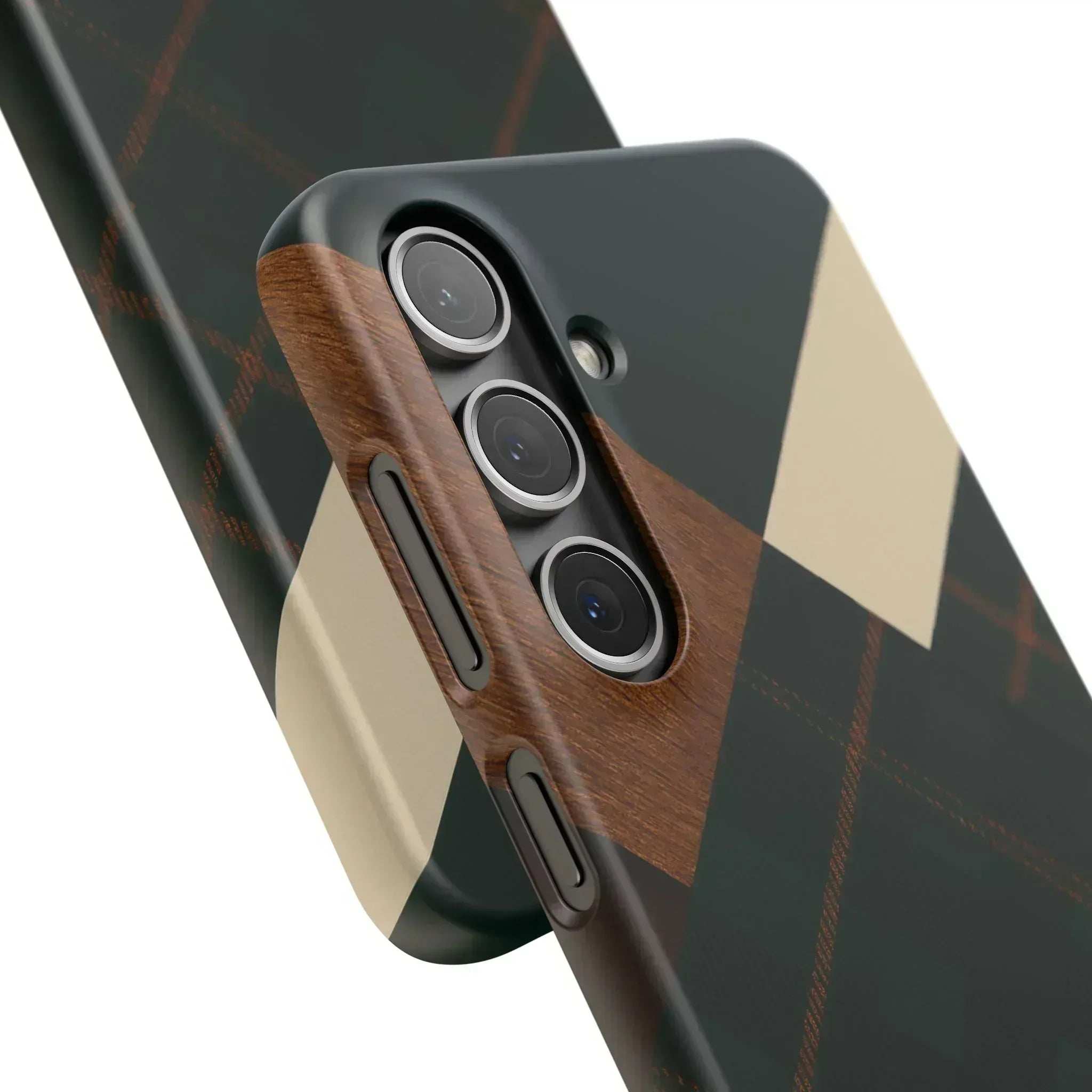 Rustic Green Phone Case for iPhone 8-16 and Galaxy S20-S24 - KARARMDESIGN