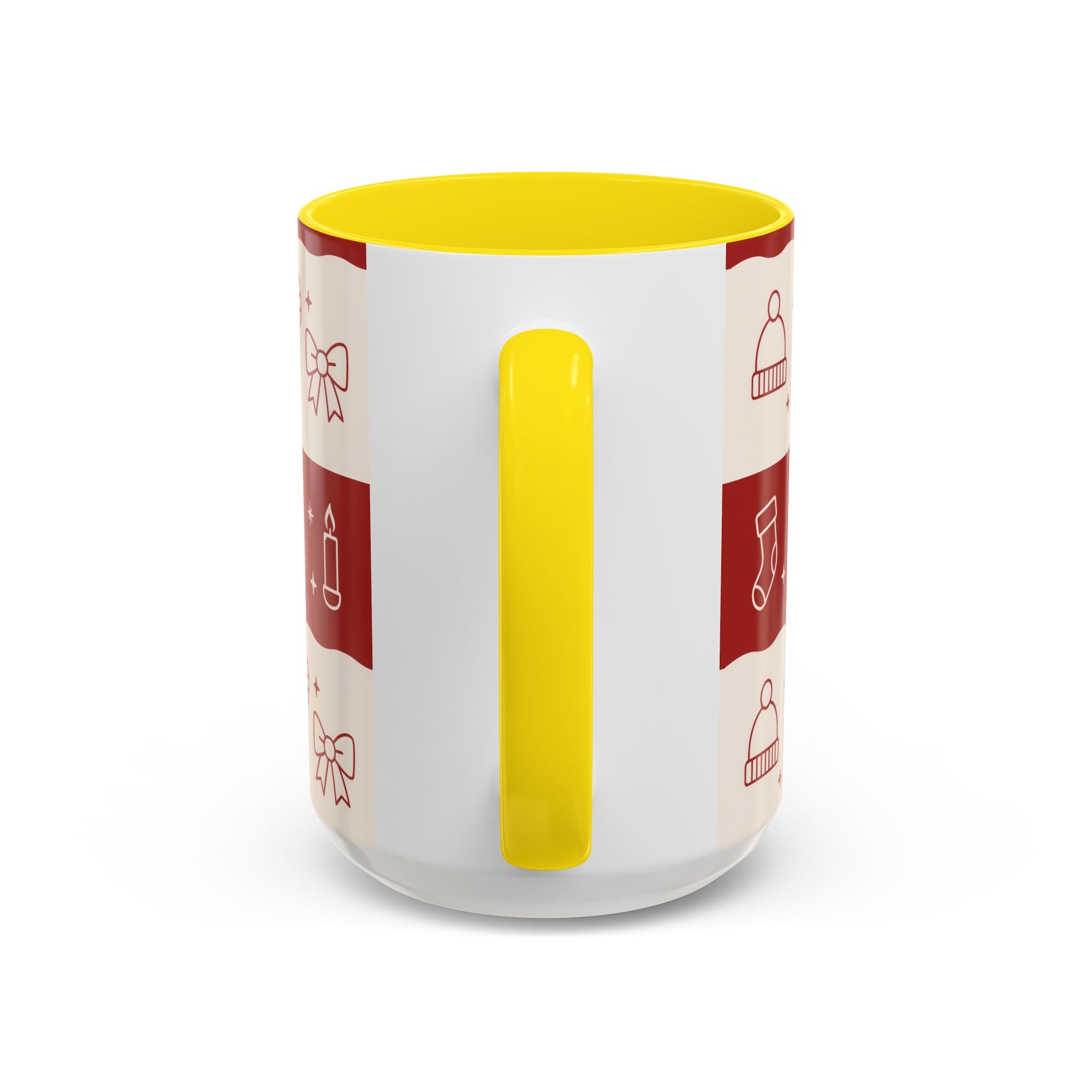 Holiday Cheer Icons Mug - Accent Coffee Mug (11, 15oz)