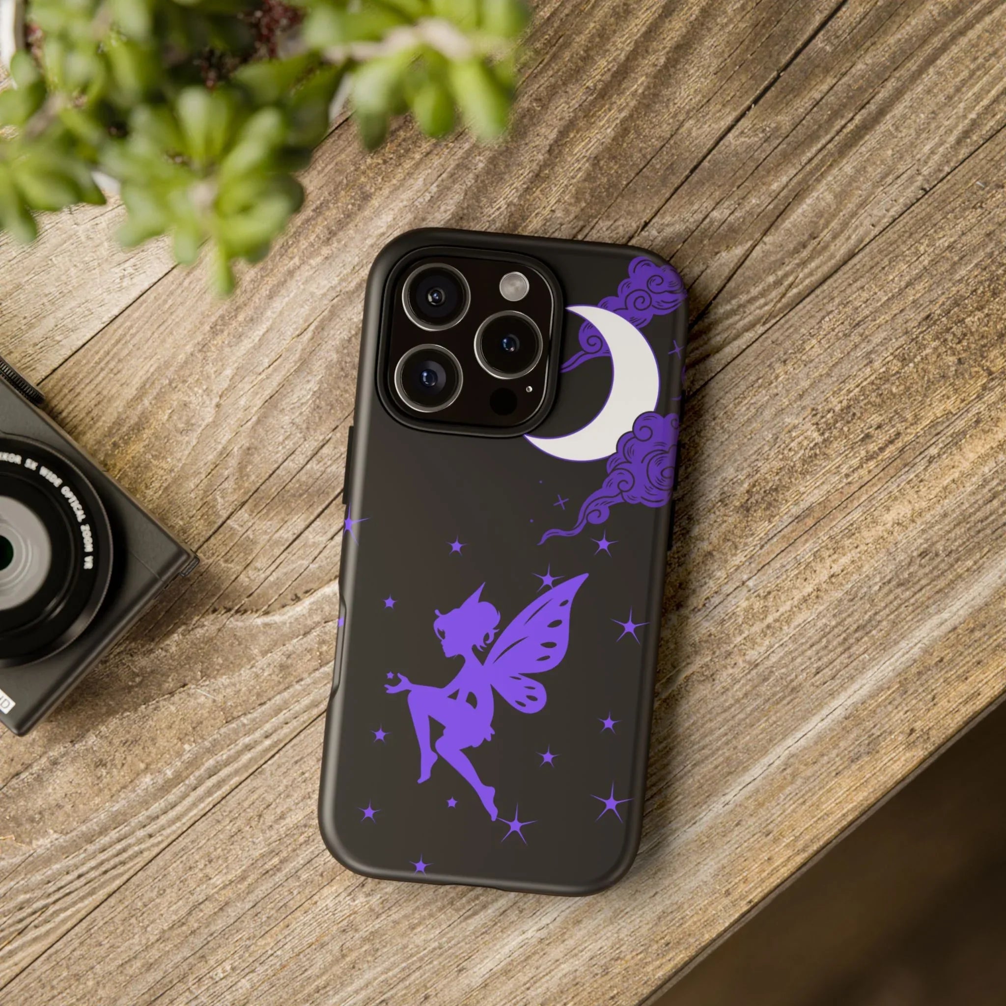 Moonlit Fairy Phone Case for iPhone 8-16 and Galaxy S10-S23 - KARARMDESIGN
