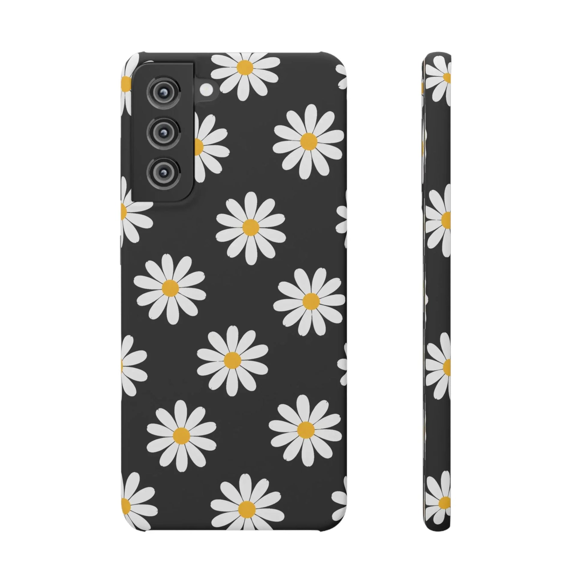 Daisy Charm Phone Case for iPhone 11-17 and Galaxy S20-S25 - KARARMDESIGN