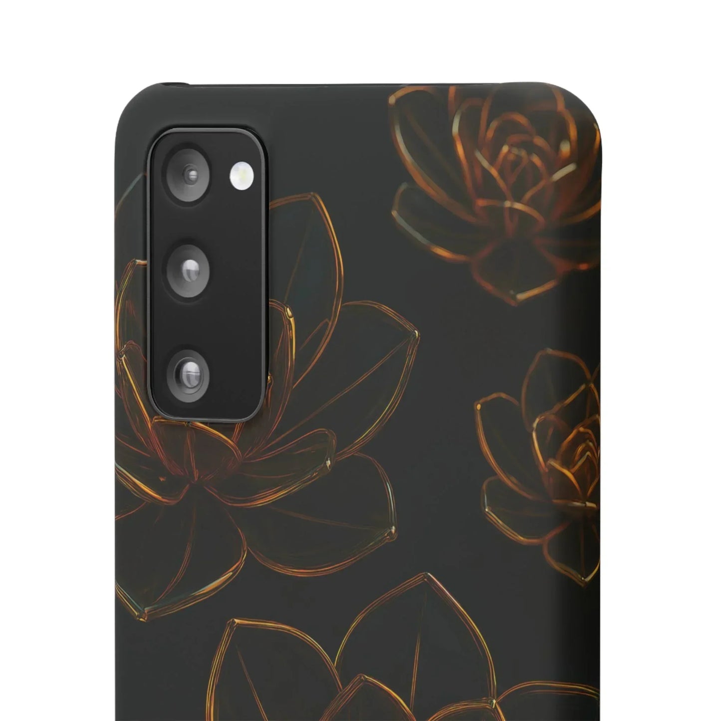 Glass Flower Phone Case for iPhone 7-16 and Galaxy S10-S24 Models