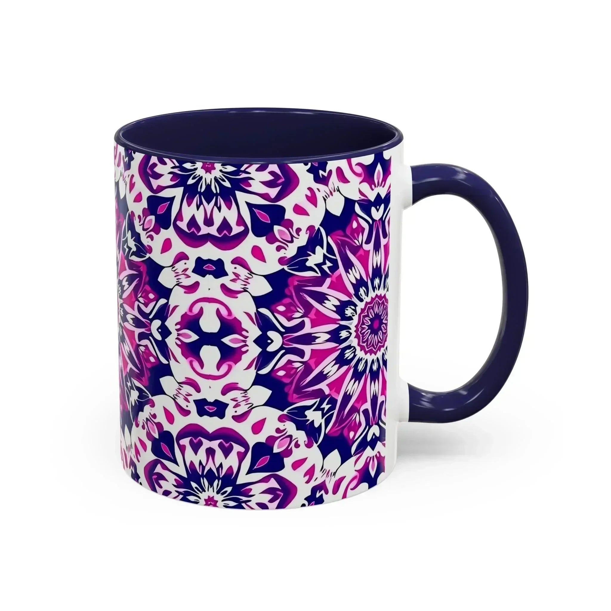 Vibrant Mandala Burst Ceramic Coffee Mug -11 & 15oz - KARARMDESIGN