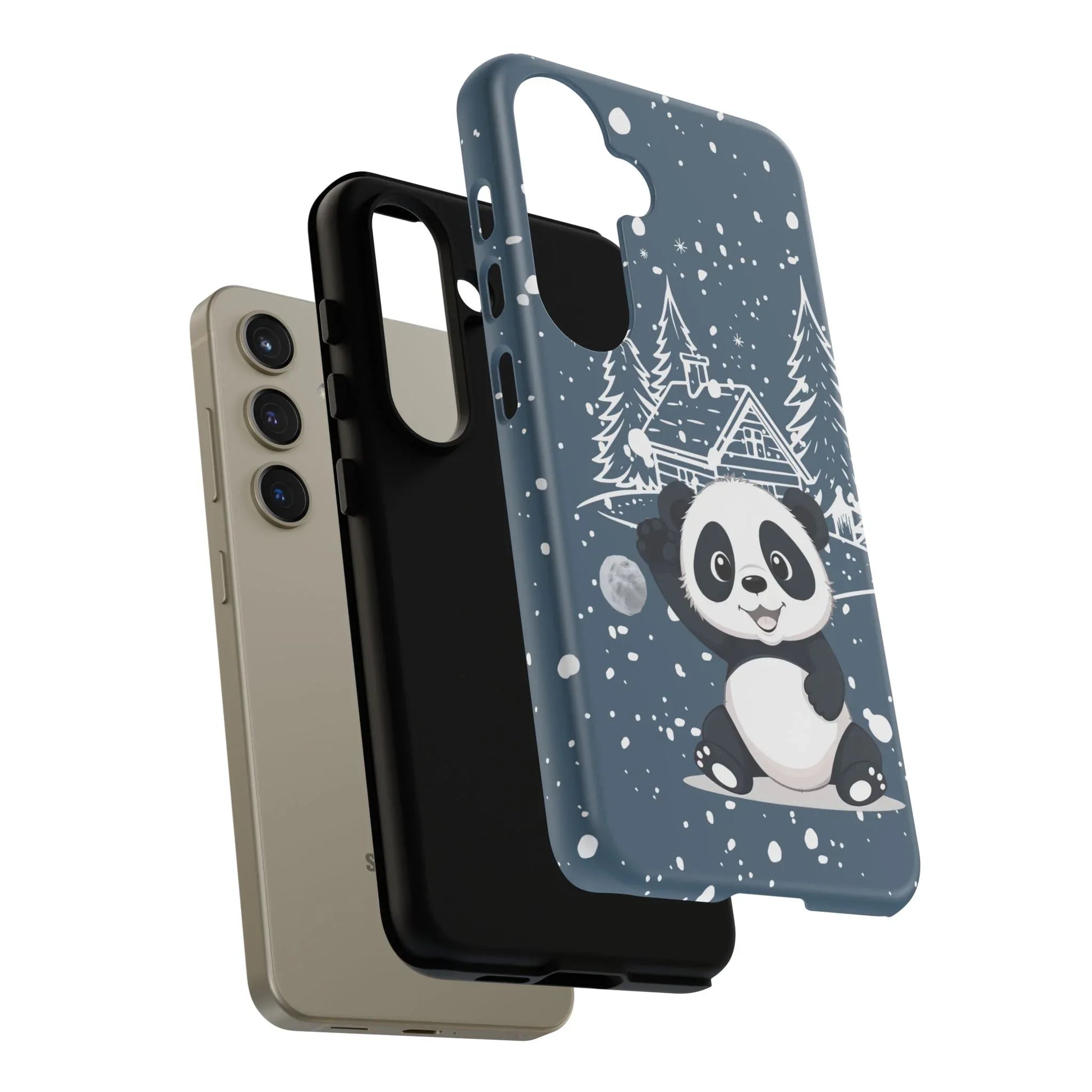 Cute Panda Phone Case for Samsung Galaxy and Google Pixel - KARARMDESIGN