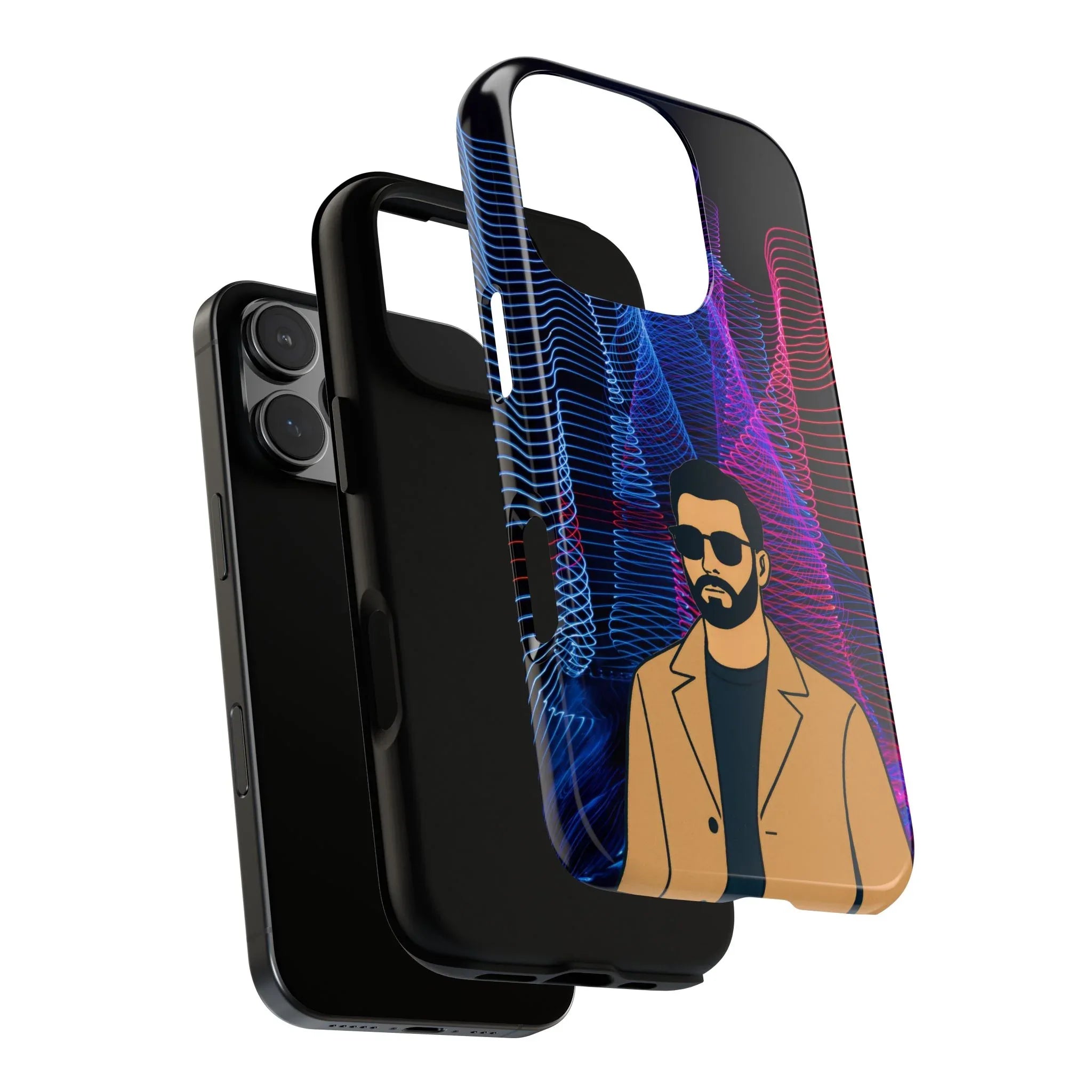 Bearded Style Phone Case for iPhone 11-17 and Galaxy S20-S25 - KARARMDESIGN