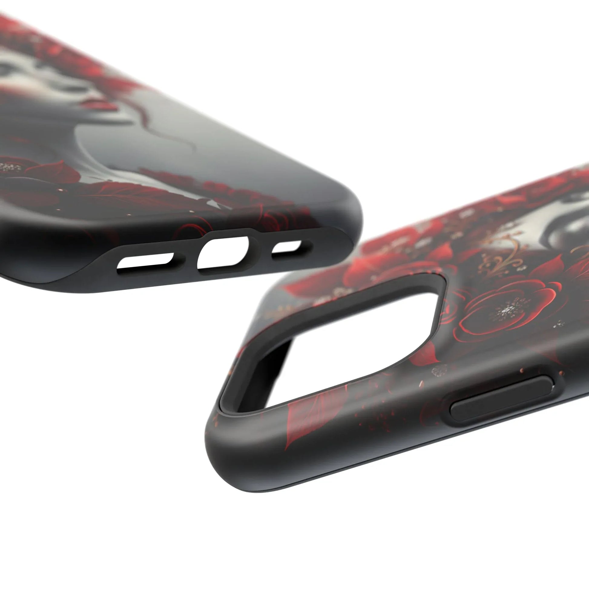 Scarlet Bloom Portrait Phone Case for iPhone 13-17 - KARARMDESIGN