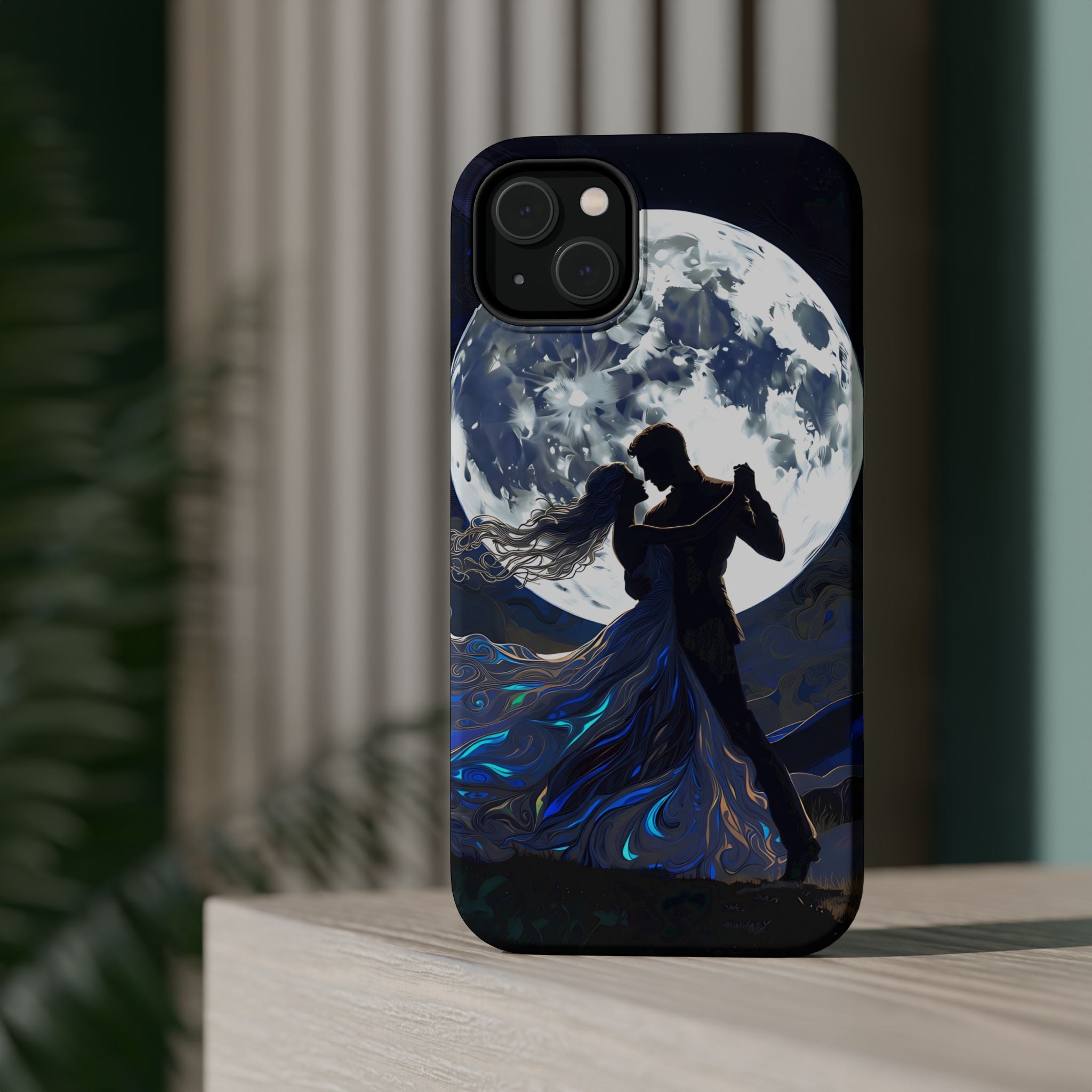 Romantic Moonlight Dance Magnetic Phone Case – iPhone 15–17 & Samsung Galaxy S26