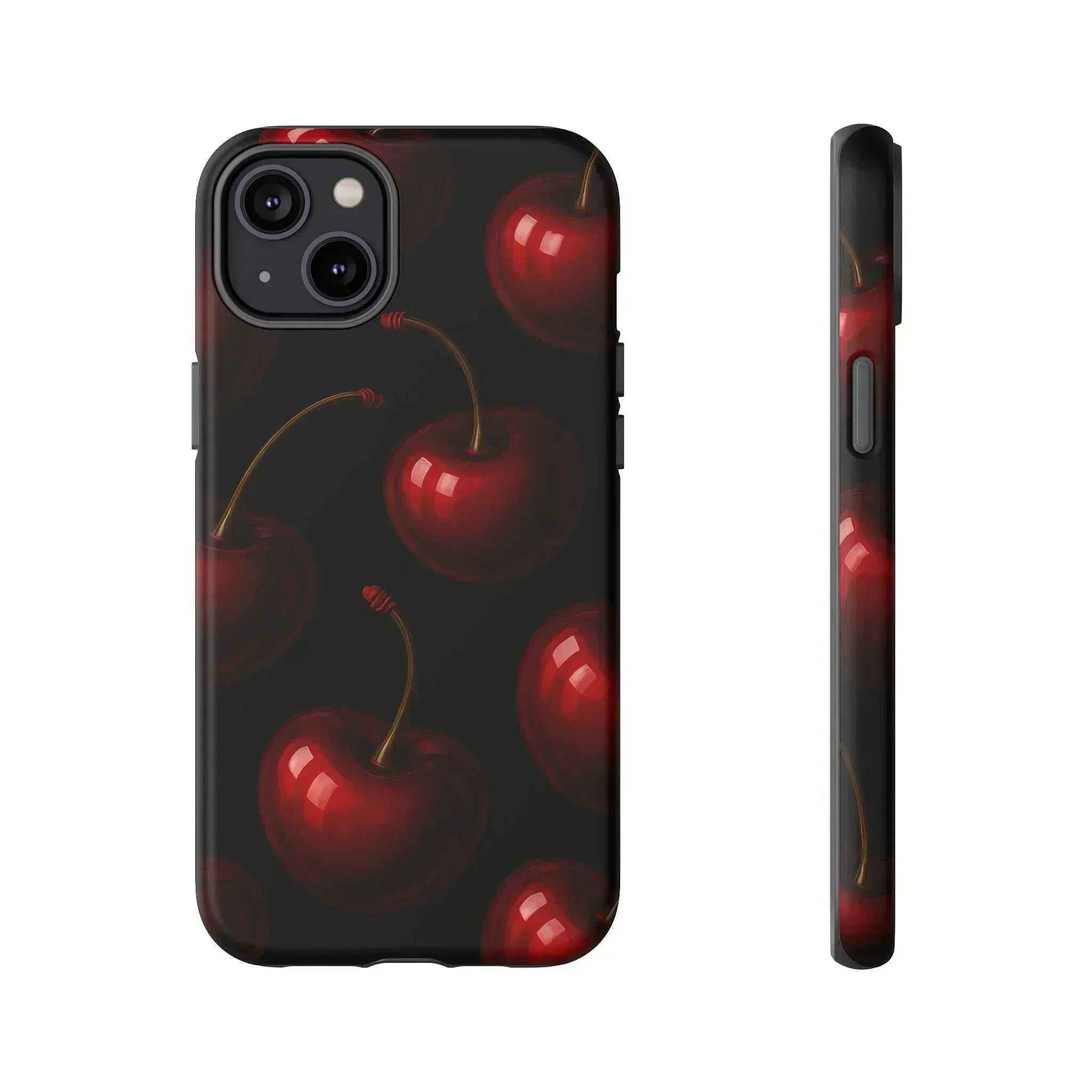 Cherry Phone Case for iPhone X-16 and Galaxy S20-S25 - KARARMDESIGN
