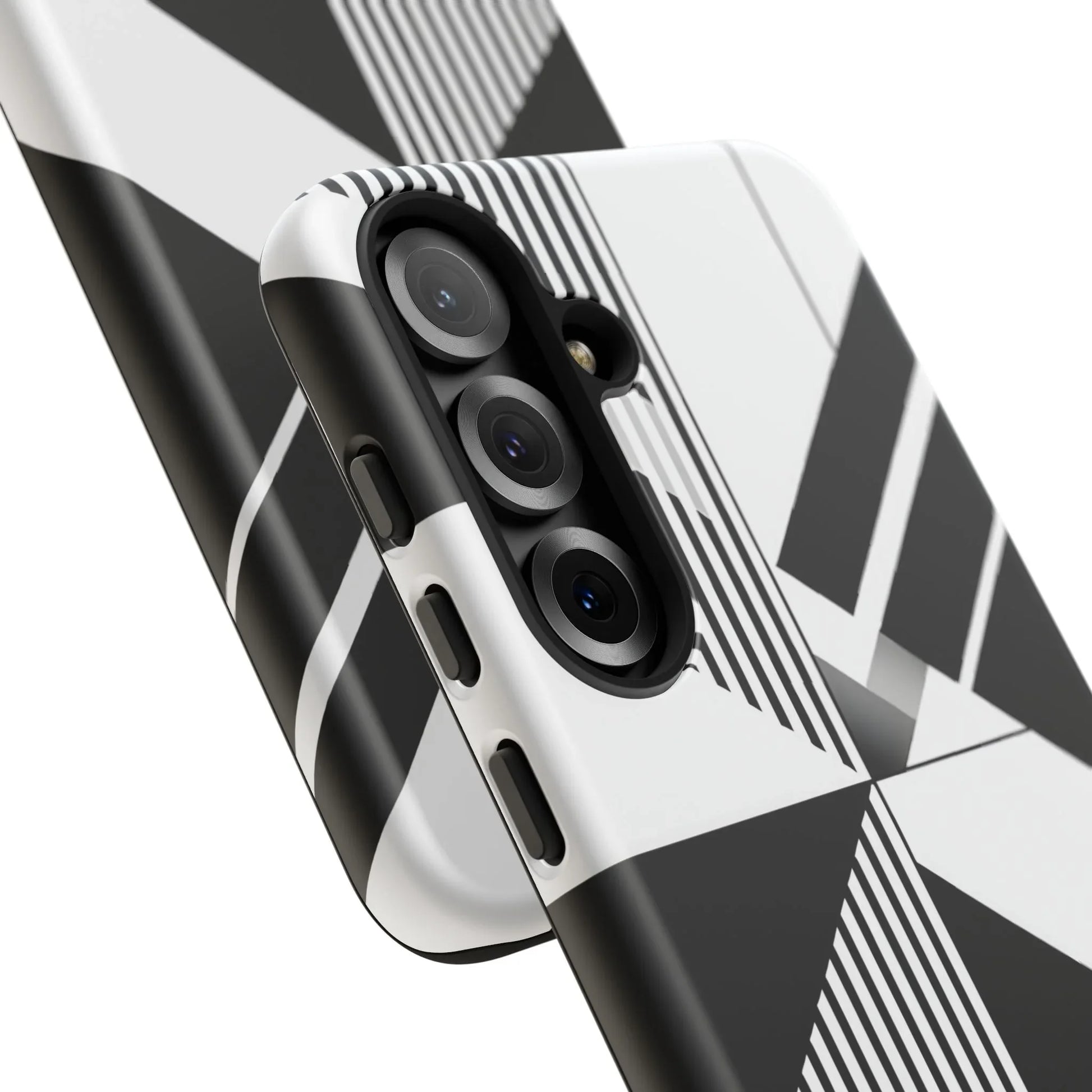 Monochrome Tough Phone Case for iPhone 11-16 and Galaxy S20–S25 - KARARMDESIGN