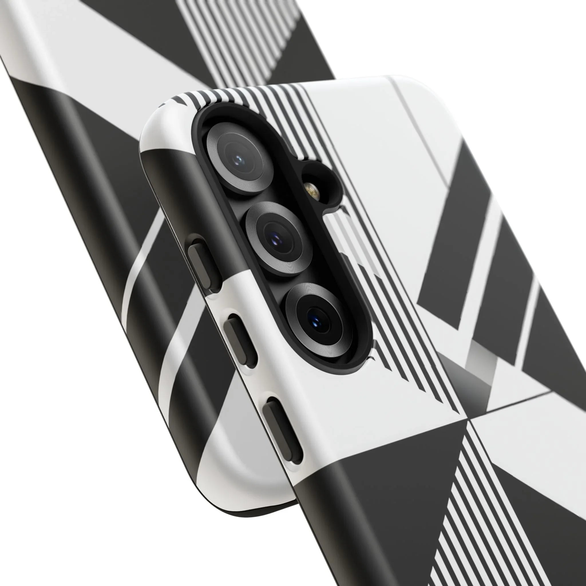 Monochrome Tough Phone Case for iPhone 11-16 and Galaxy S20–S25 - KARARMDESIGN