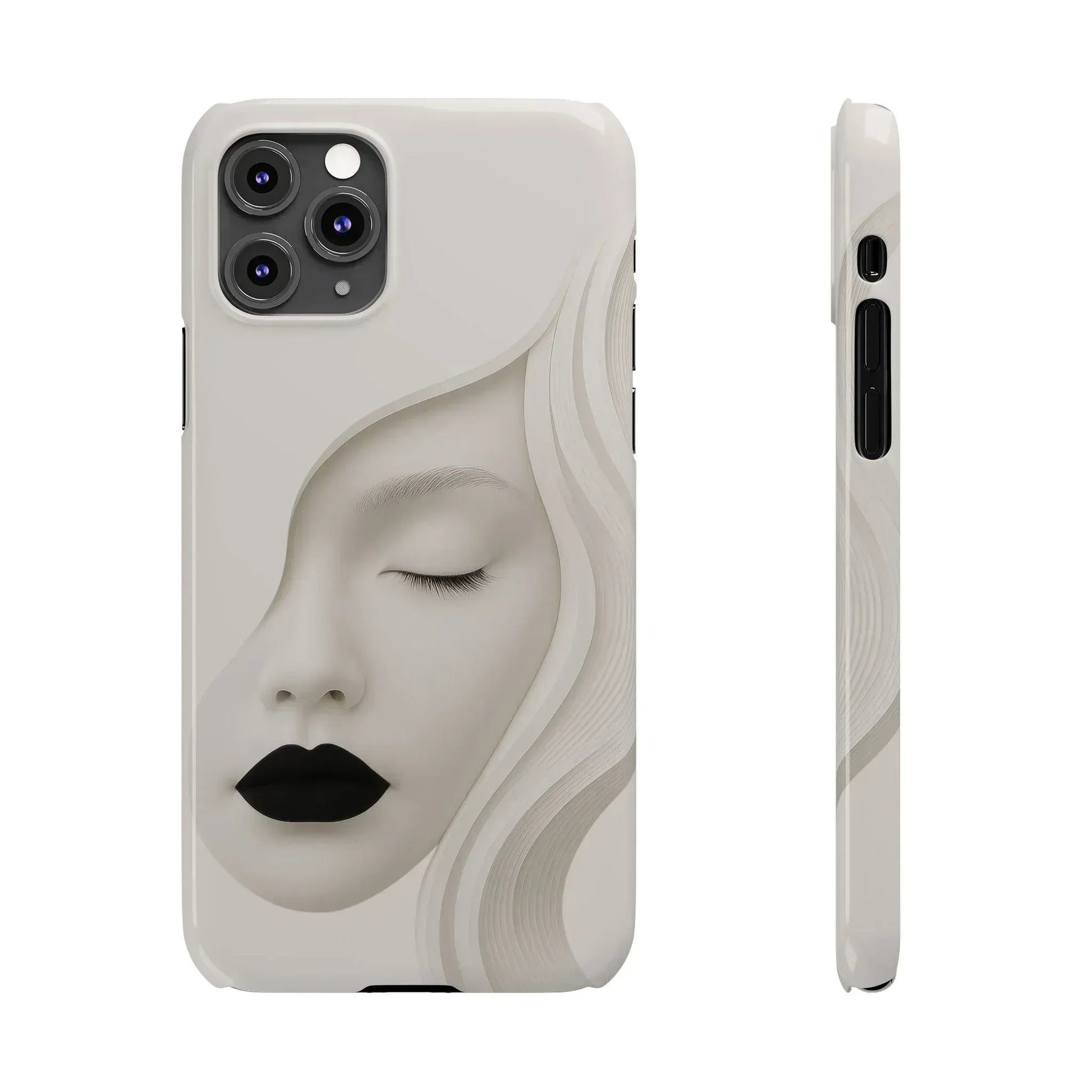Minimalist Face Phone Case for iPhone 11-17 - KARARMDESIGN
