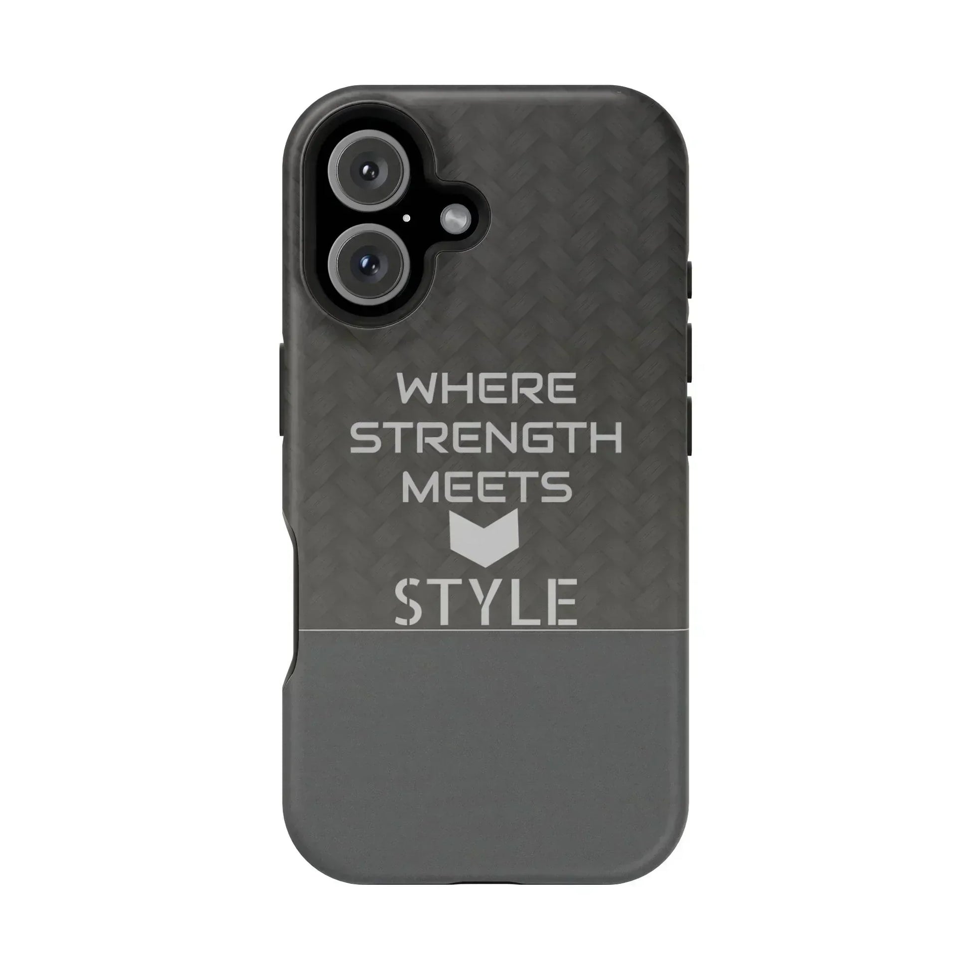Gray Carbon Phone Case for iPhone 12-16 and Galaxy S21-S22 - KARARMDESIGN