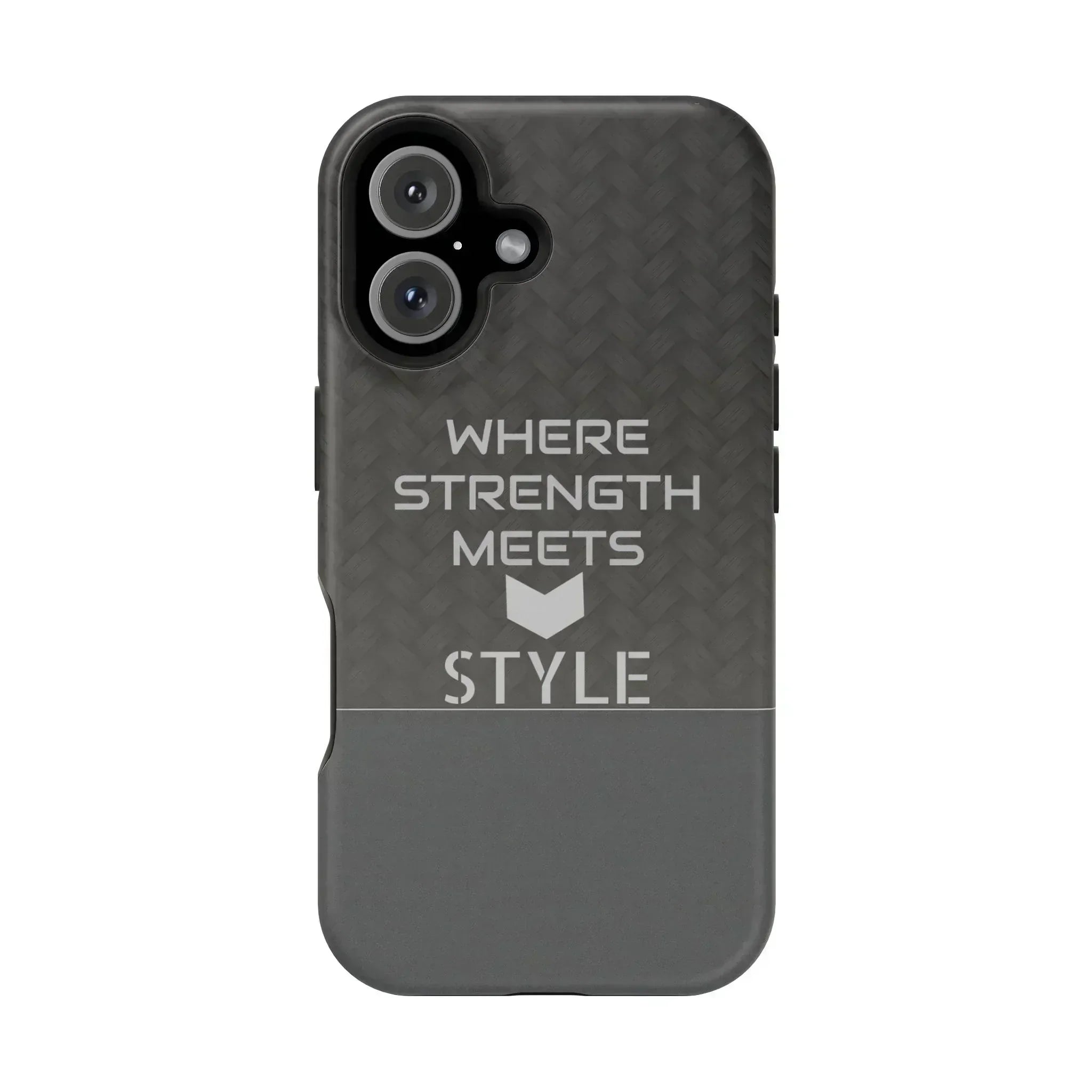 Gray Carbon Phone Case for iPhone 12-16 and Galaxy S21-S22 - KARARMDESIGN