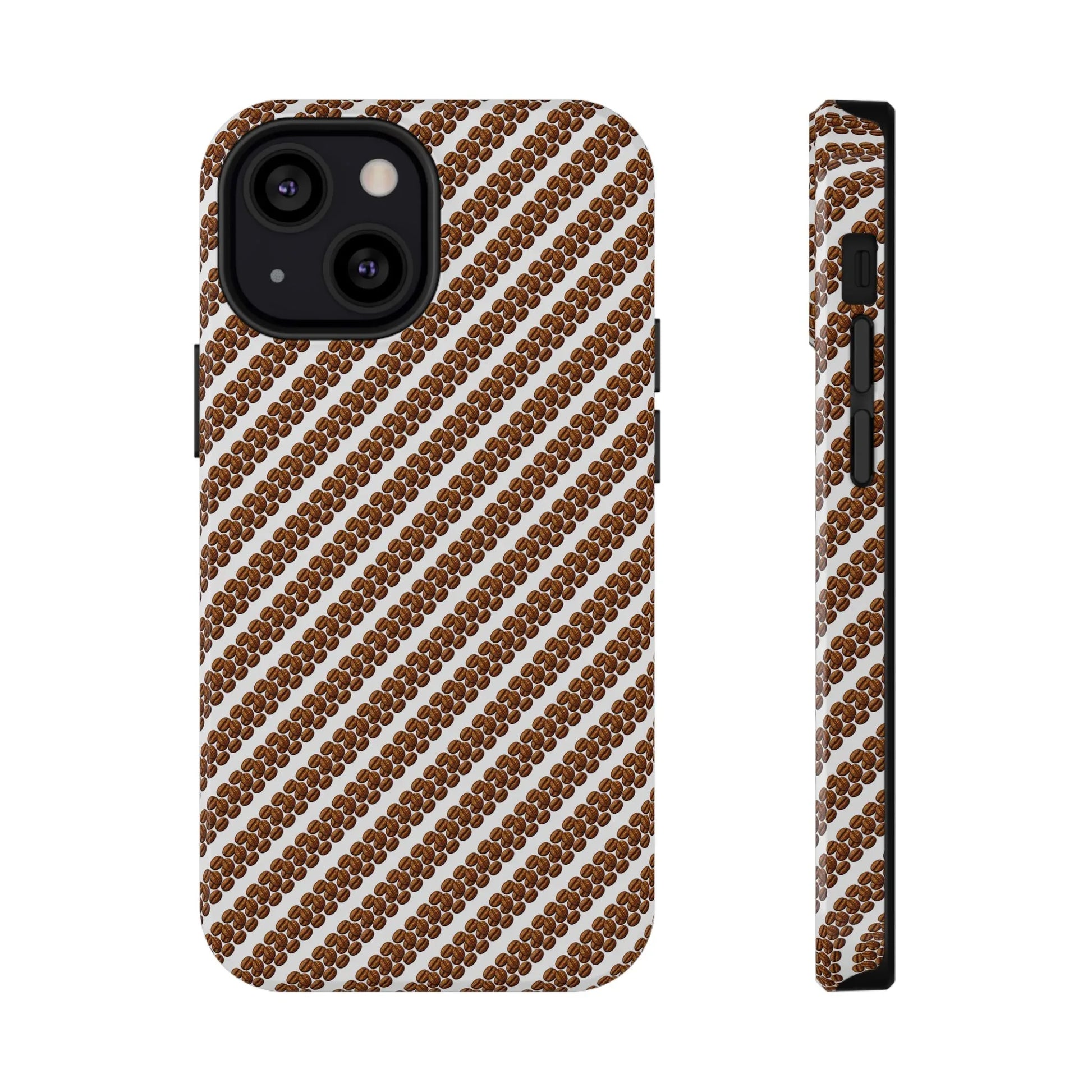 Stylish Coffee Pattern Phone Case for iPhone 11–17 and Galaxy S21–S22 - KARARMDESIGN