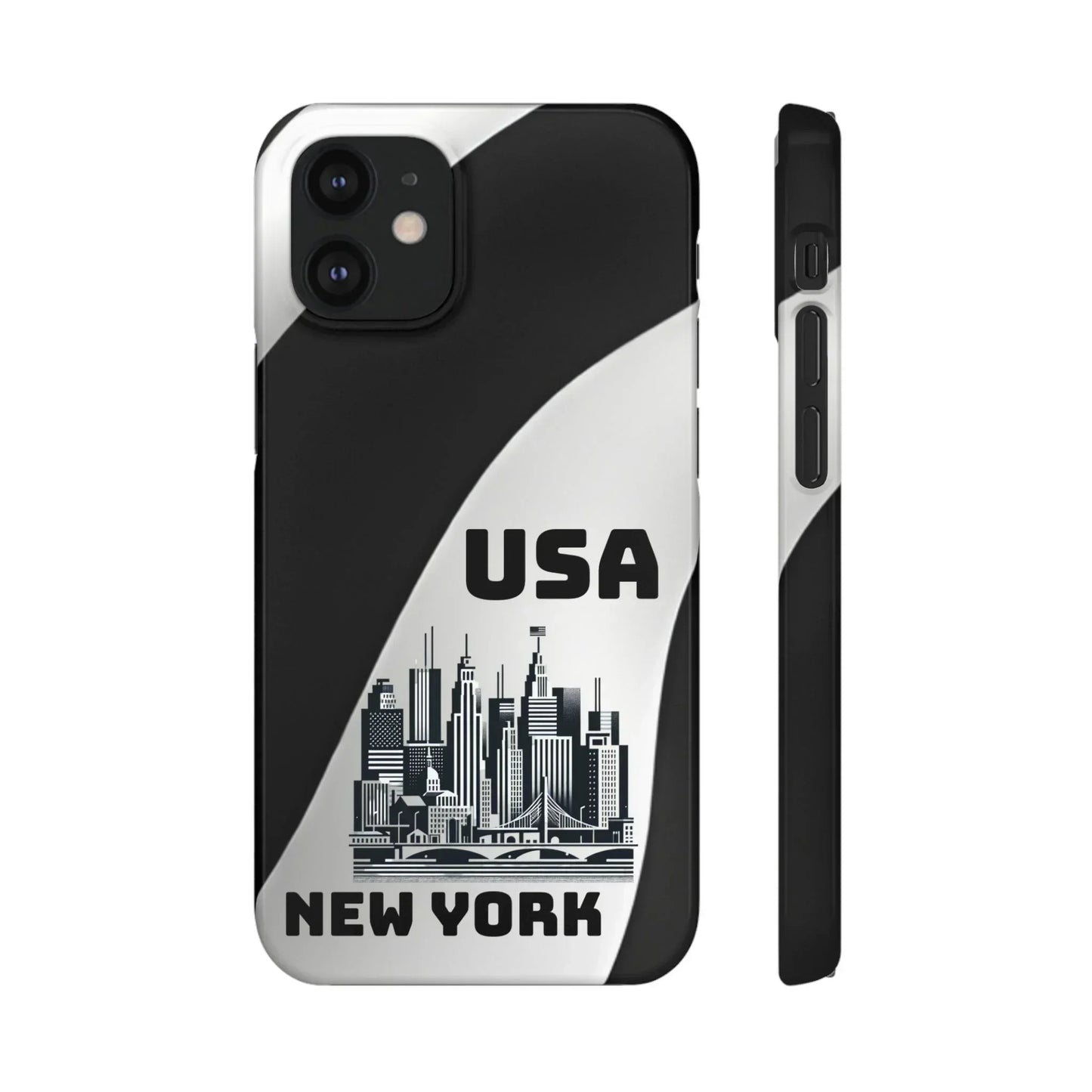 Monochrome New York City Skyline Phone Case for iPhone, Galaxy & Pixel - KarArmDesign