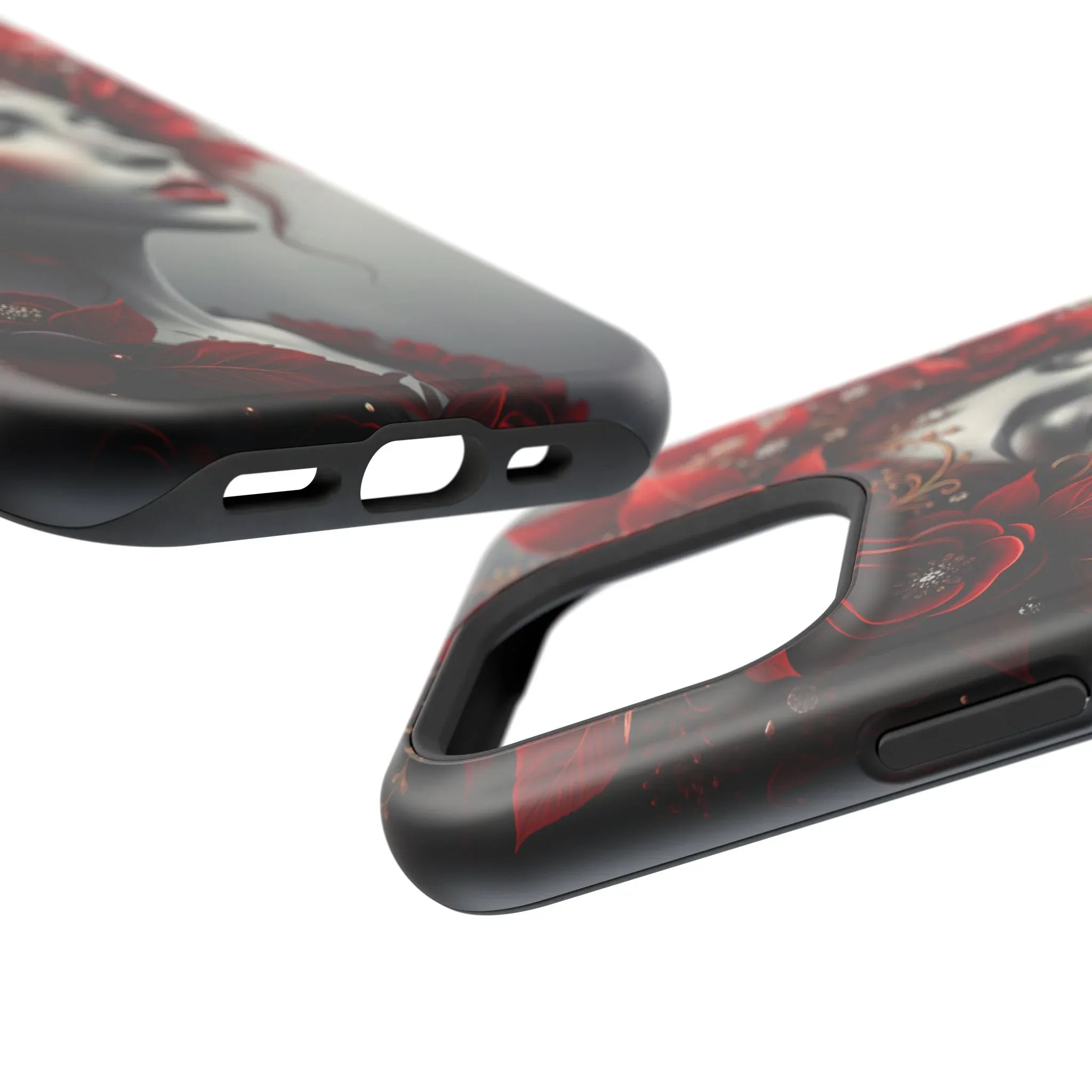 Scarlet Bloom Portrait Phone Case for iPhone 13-17 - KARARMDESIGN