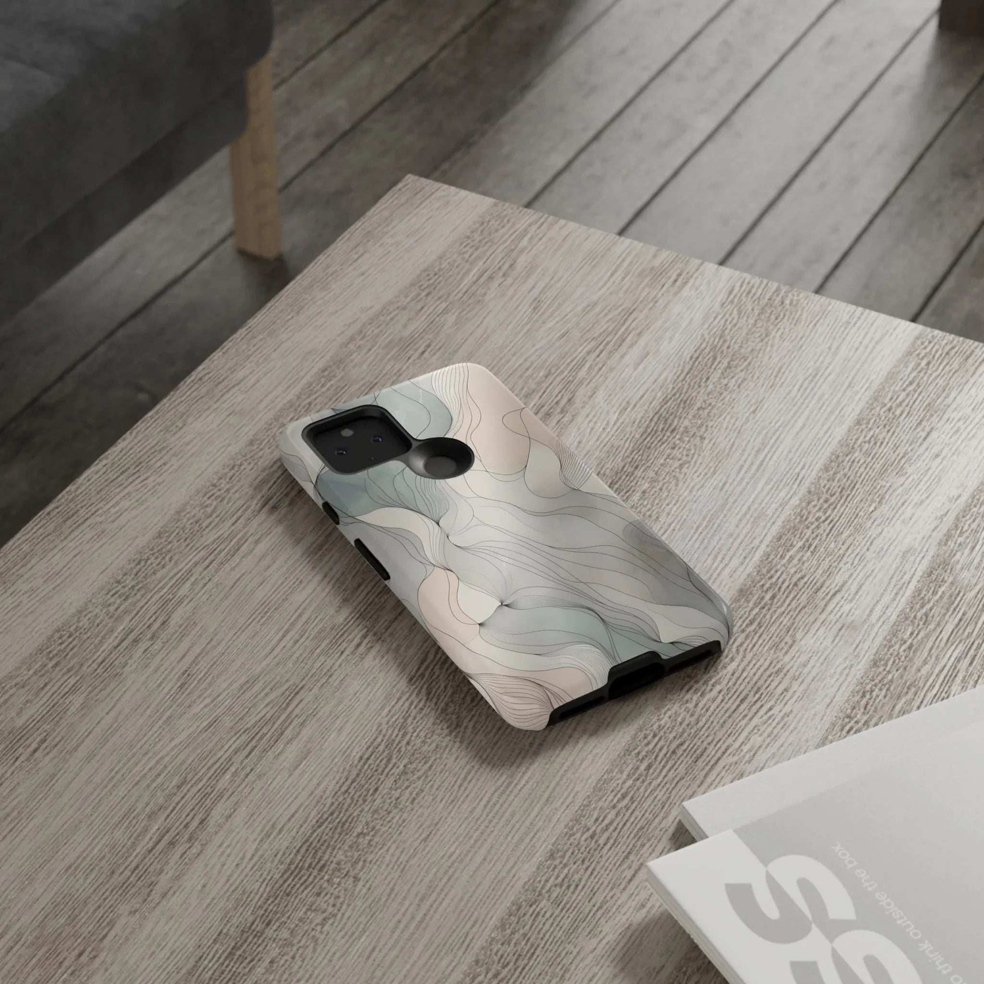 Pastel Wave Phone Case – Minimalist Design for iPhone & Pixel - KARARMDESIGN