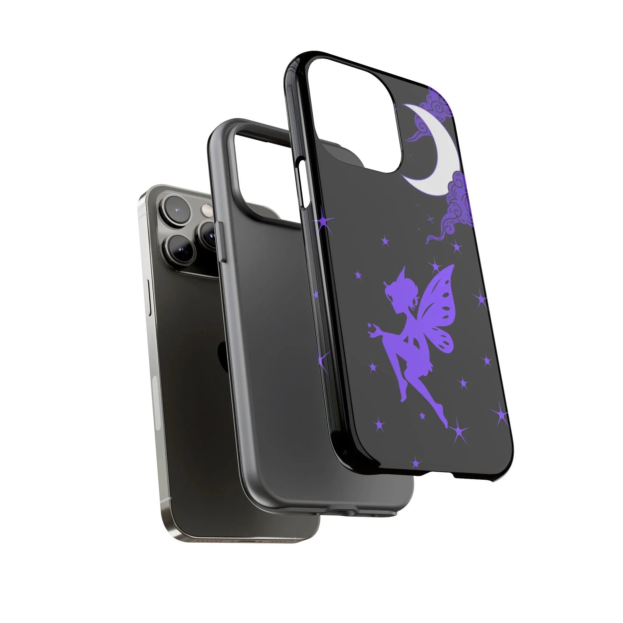 Moonlit Fairy Phone Case for iPhone 8-16 and Galaxy S10-S23 - KARARMDESIGN