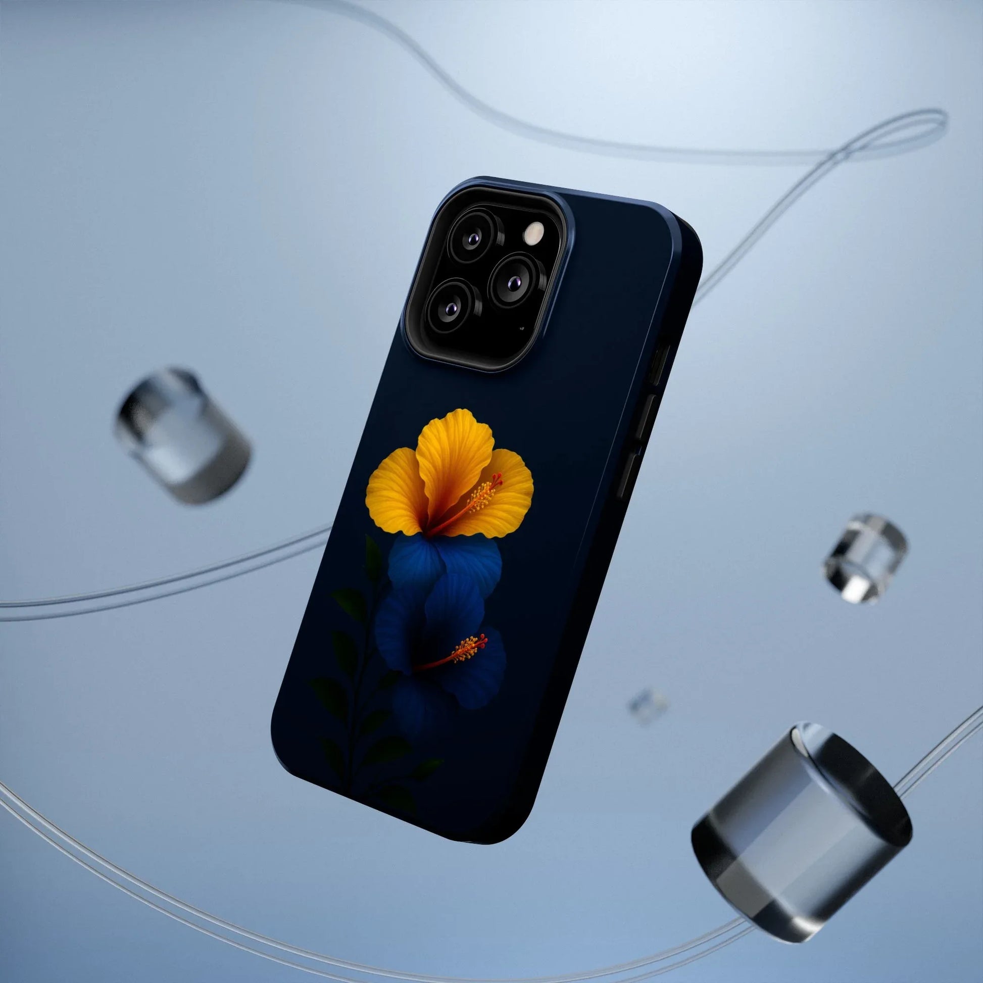 Elegant Hibiscus Phone Case for iPhone 11-17 and Galaxy S21-S22 - KARARMDESIGN