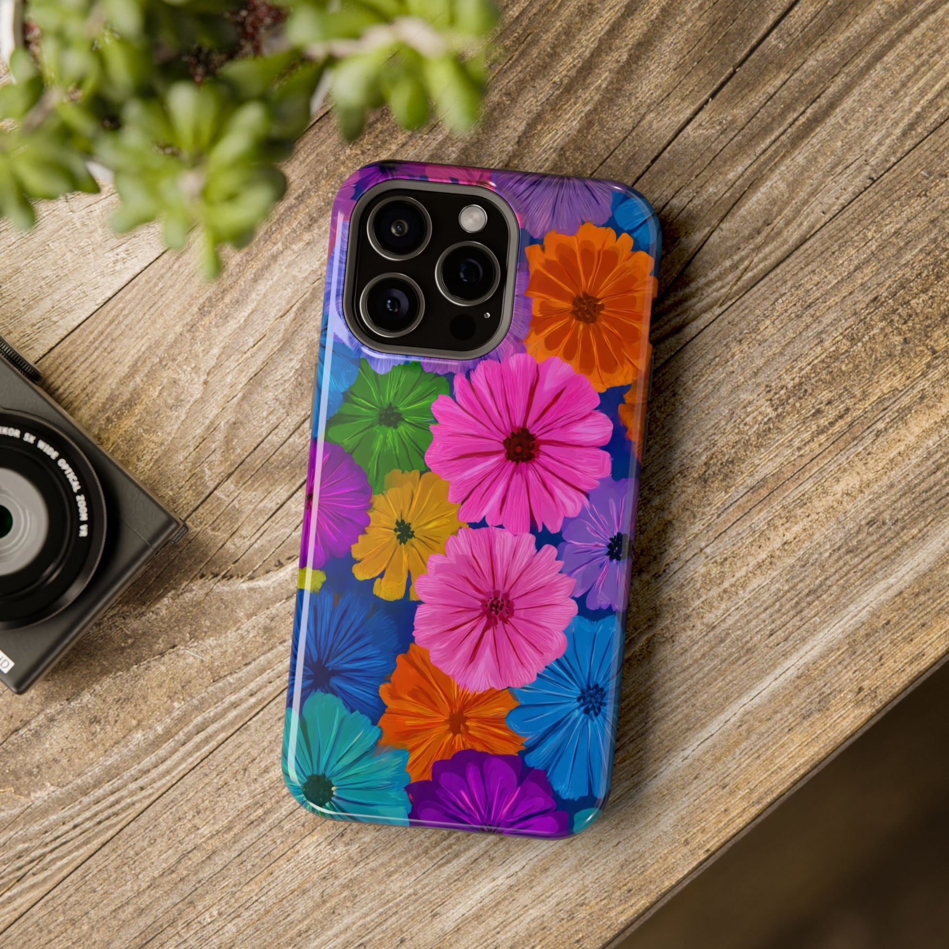 Bloom Pattern Phone Case for iPhone 11-17 and Galaxy S21-S22 Models - KARARMDESIGN
