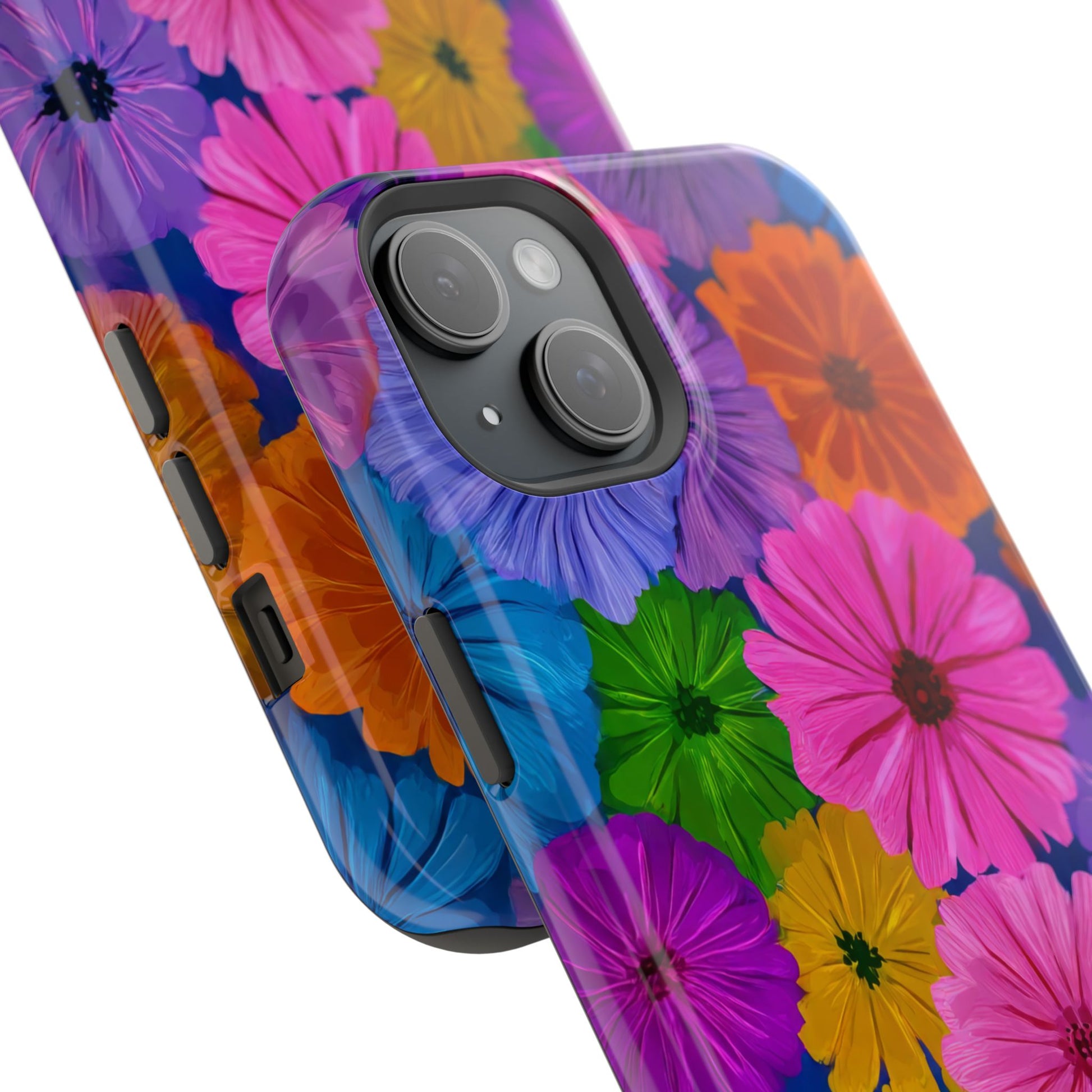 Bloom Pattern Phone Case for iPhone 11-17 and Galaxy S21-S22 Models - KARARMDESIGN