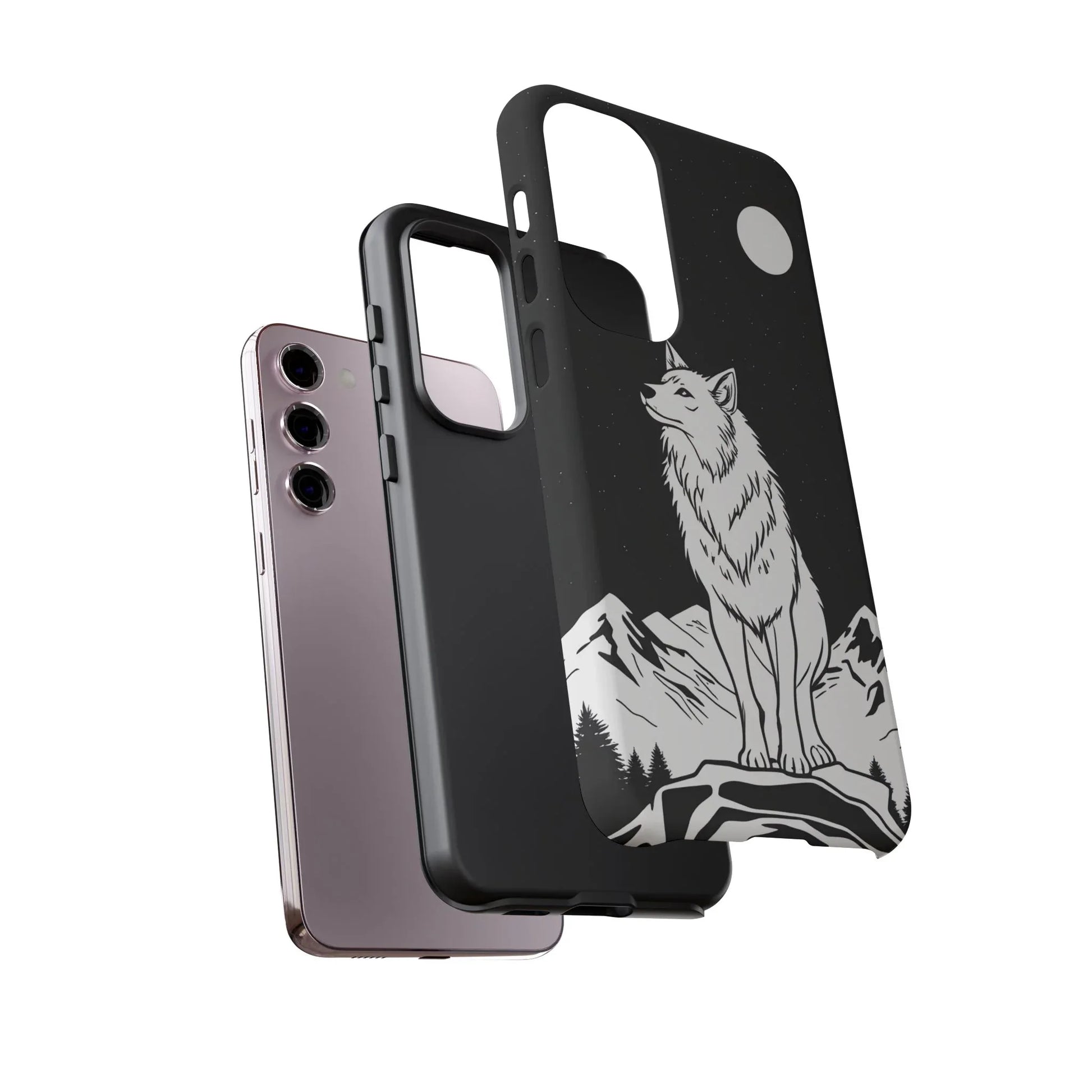 Majestic Wolf Phone Case for iPhone and Galaxy - KARARMDESIGN