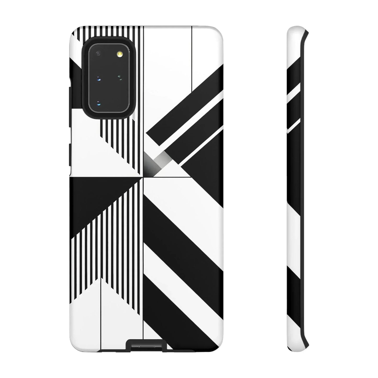 Monochrome Tough Phone Case for iPhone 11-16 and Samsung Galaxy S10–S25 Models - KarArmDesign