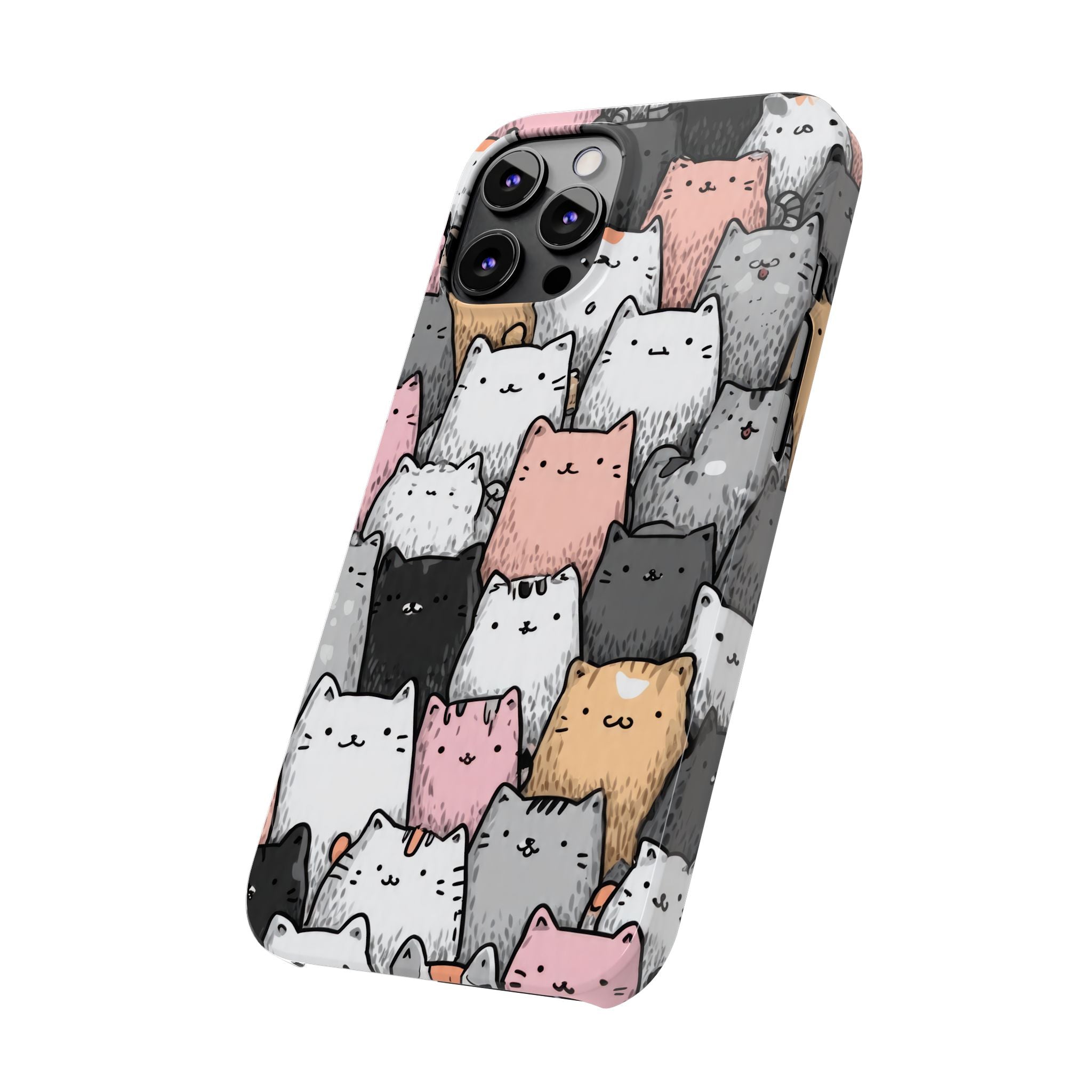 Cat Carnival Phone Case for iPhone 11-17 Models - KARARMDESIGN