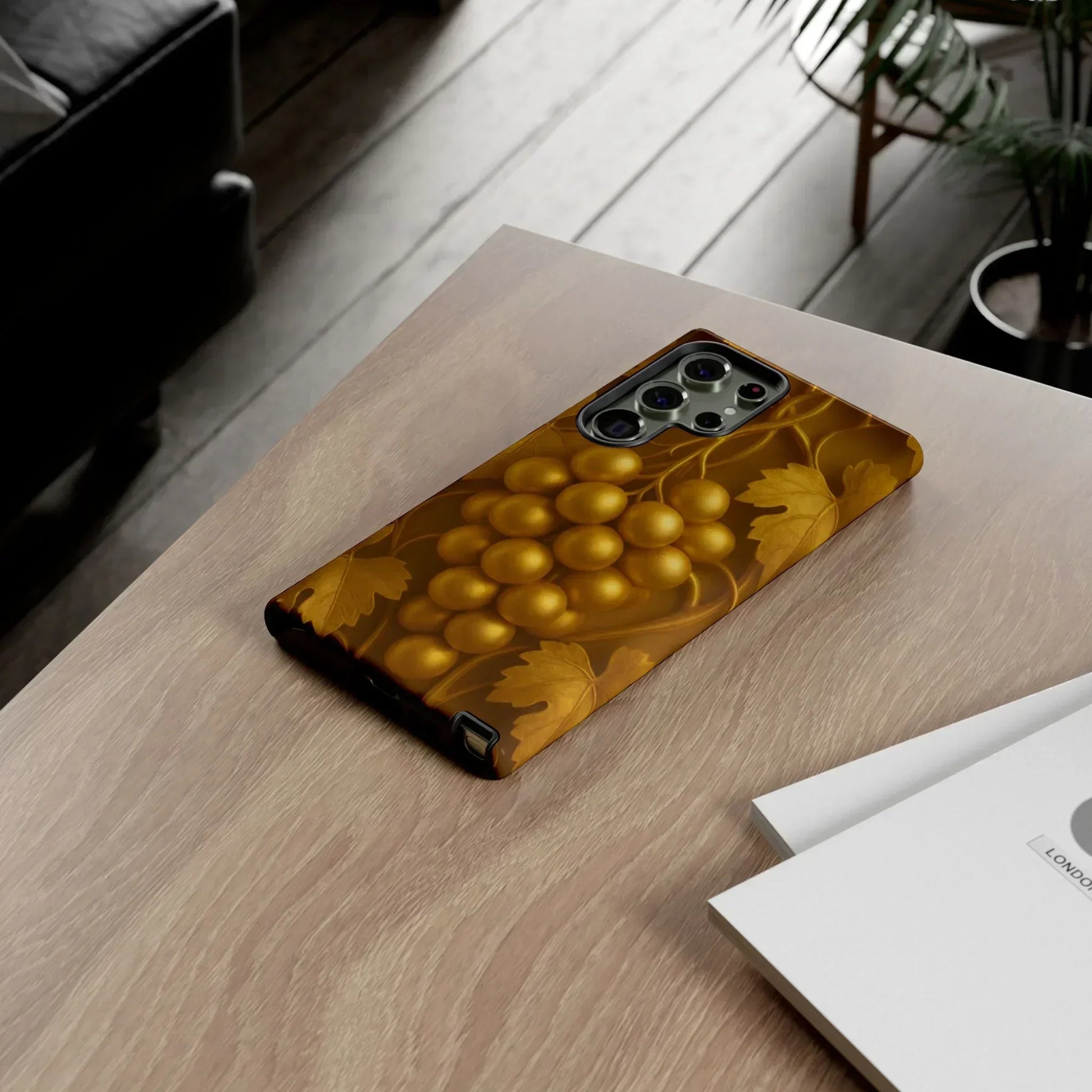 Golden Grapes Phone Case for Samsung Galaxy S10-S25 Models - KarArmDesign