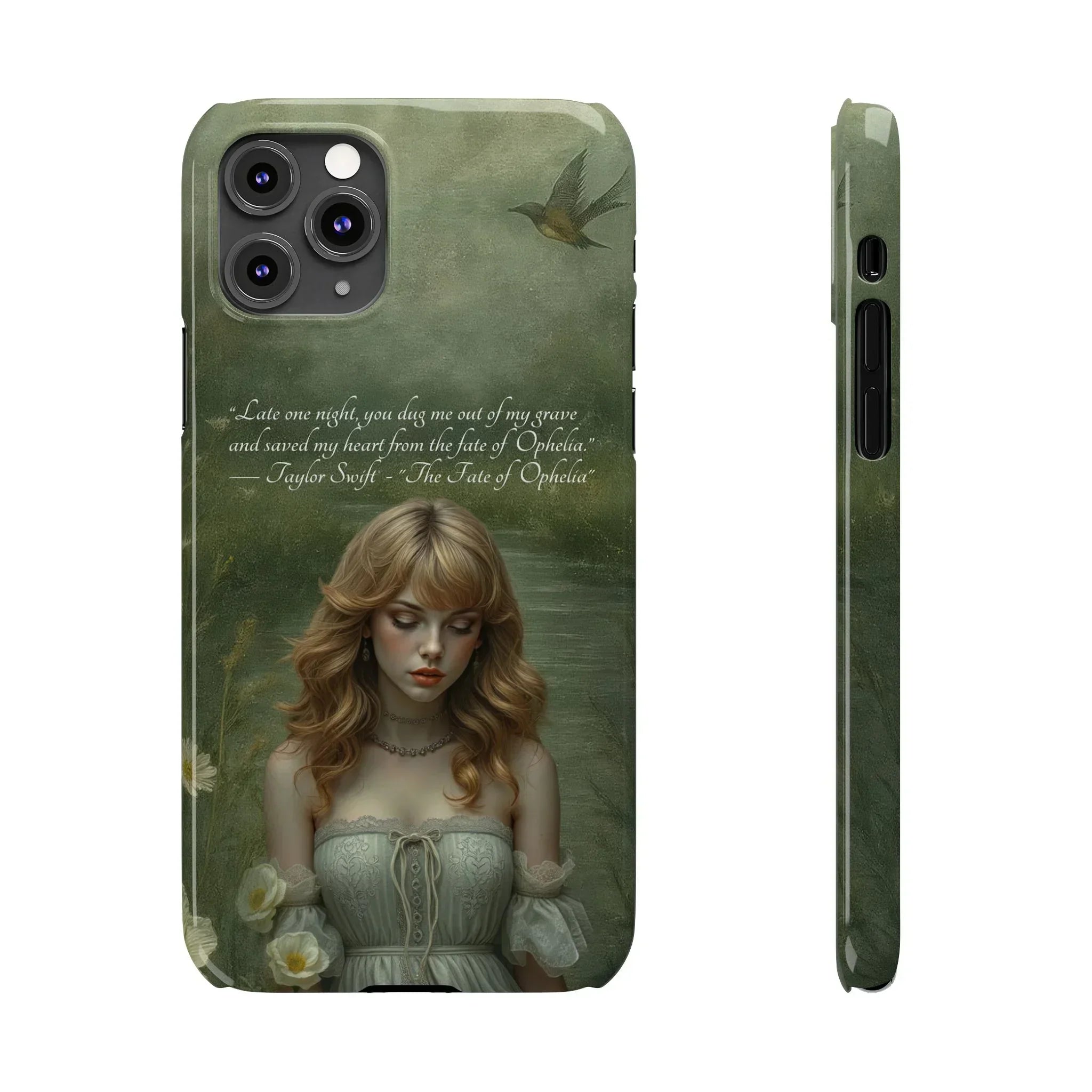 "Melancholic Ophelia" Phone Case for iPhone 11-17 Models - KARARMDESIGN
