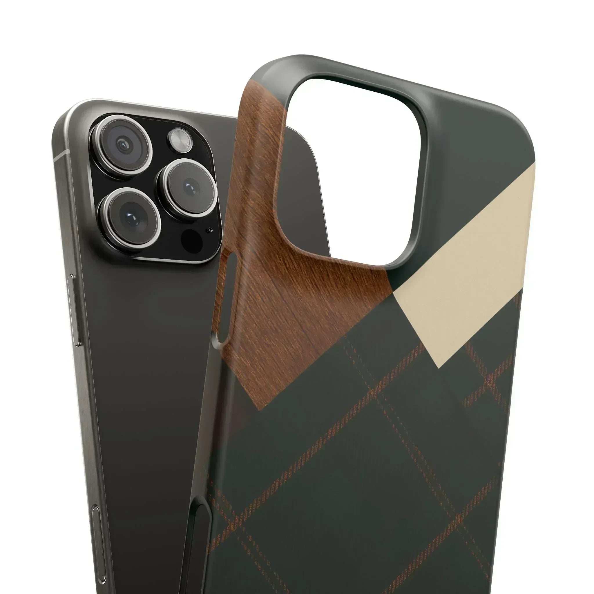 Rustic Green Phone Case for iPhone 8-16 and Galaxy S20-S24 - KARARMDESIGN