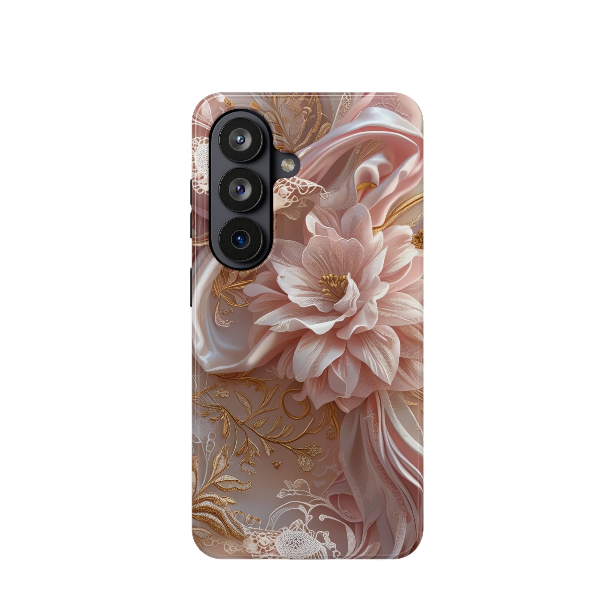 Elegant Floral Phone Case for iPhone 11–17, 16e & Galaxy S22–S26