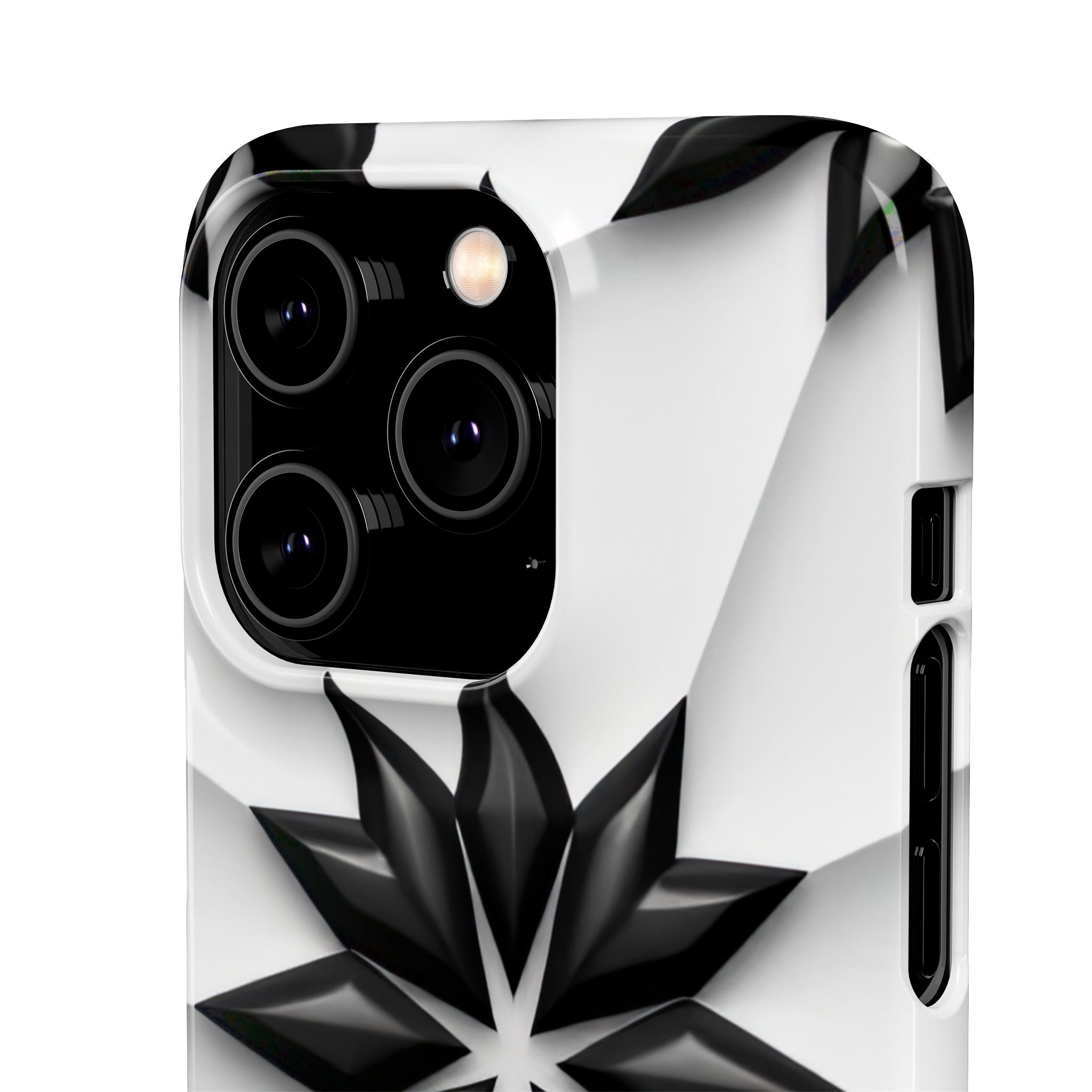 Black & White Geometric Snap Case for iPhone & Samsung Galaxy