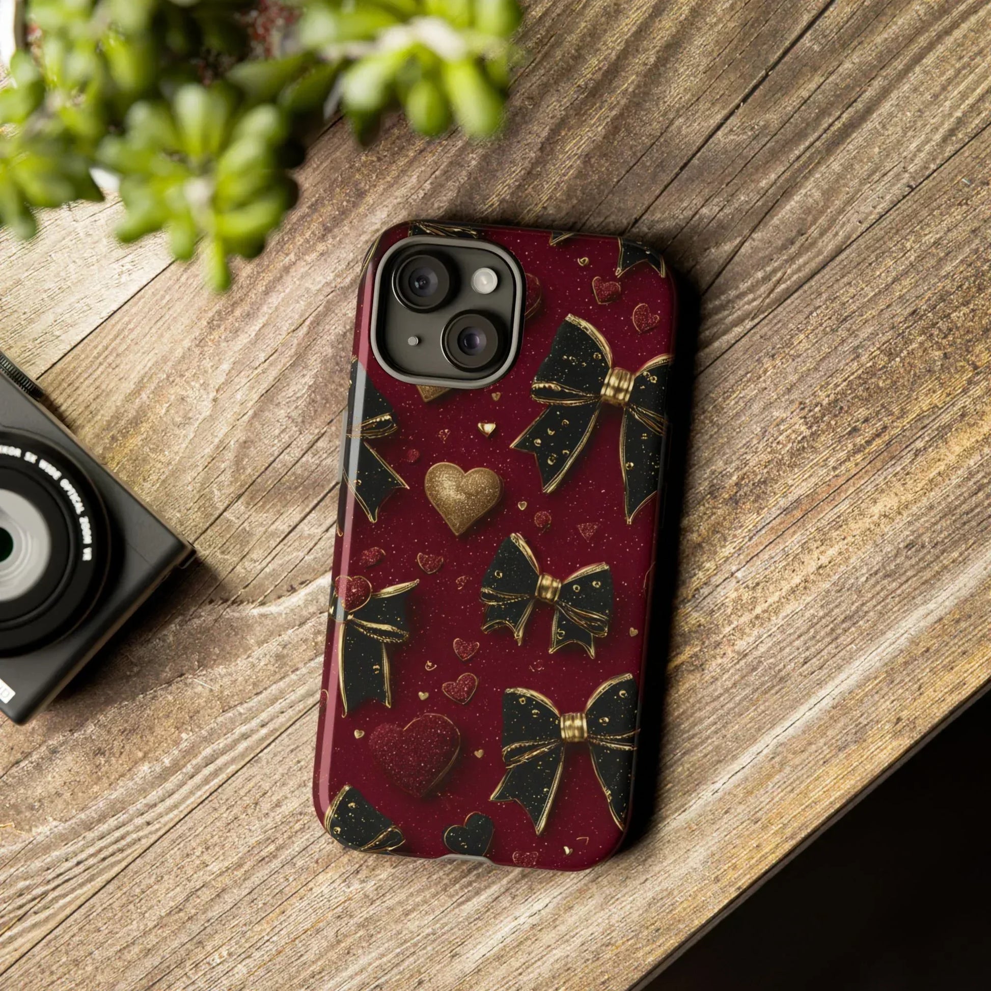 Velvet Valentine Charm Phone Case for iPhone 11-17 and Galaxy S10-S25 - KARARMDESIGN