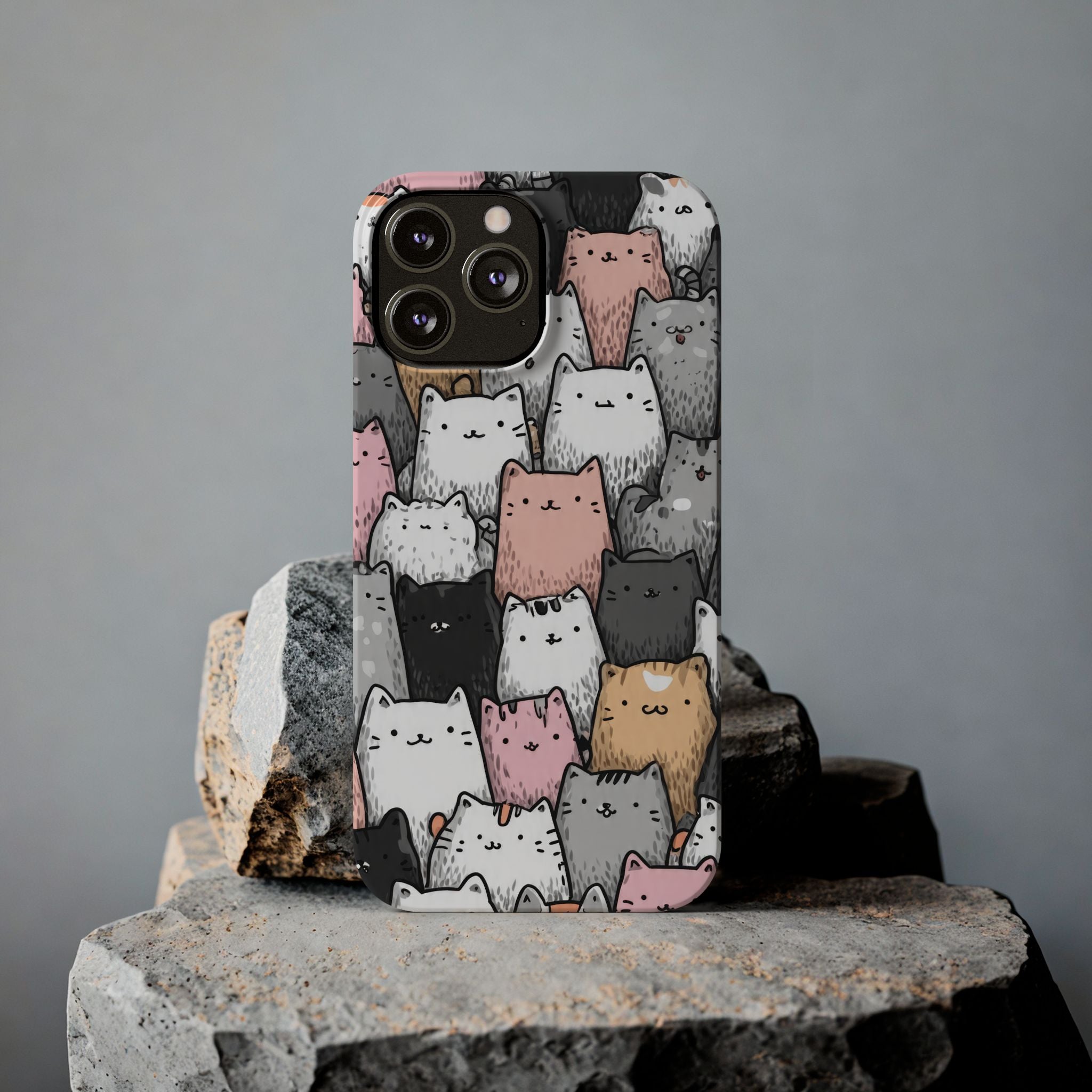 Cat Carnival Phone Case for iPhone 11-17 Models - KARARMDESIGN