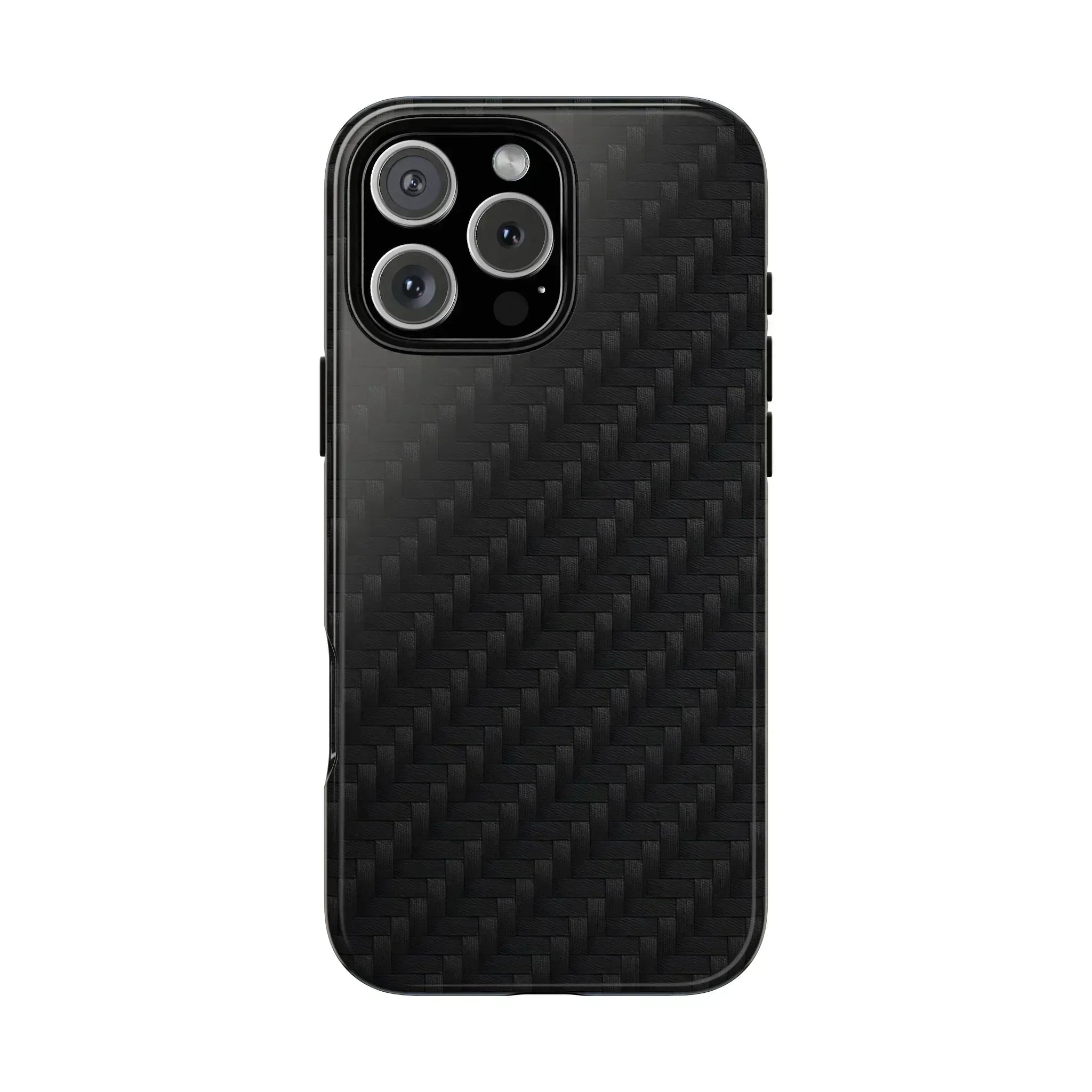 Black Carbon Phone Case for iPhone 8-16 and Google Pixel up to 9 - KARARMDESIGN