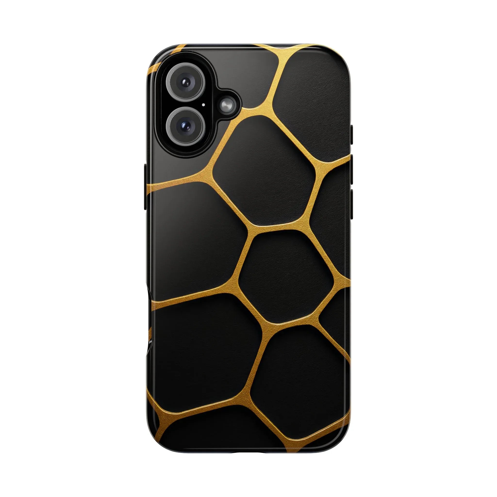 Golden Cellscape Phone Case for iPhone 8-17 and Galaxy S20-S25 - KARARMDESIGN