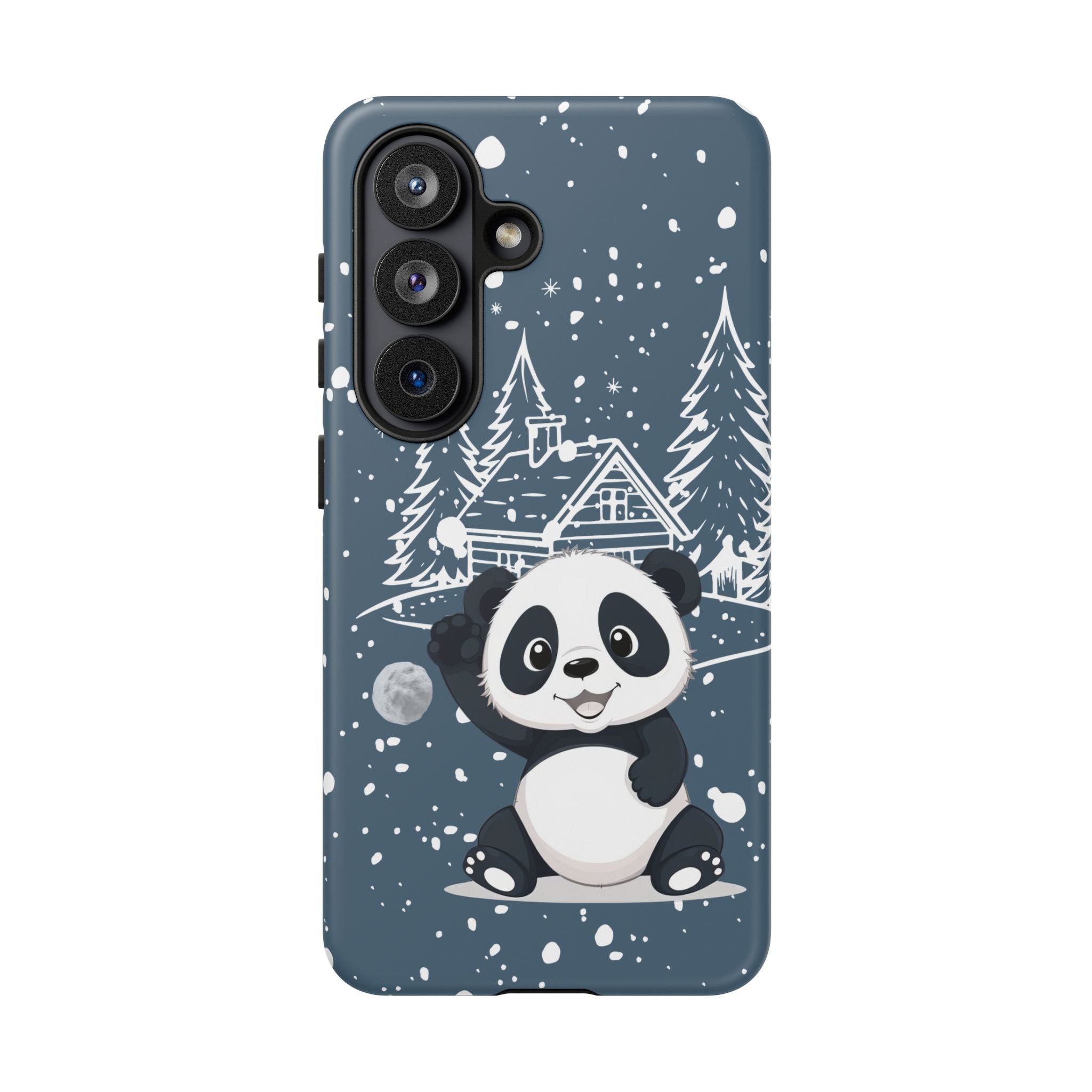 Cute Panda Phone Case for Samsung Galaxy S20–S26 & Google Pixel 6–9