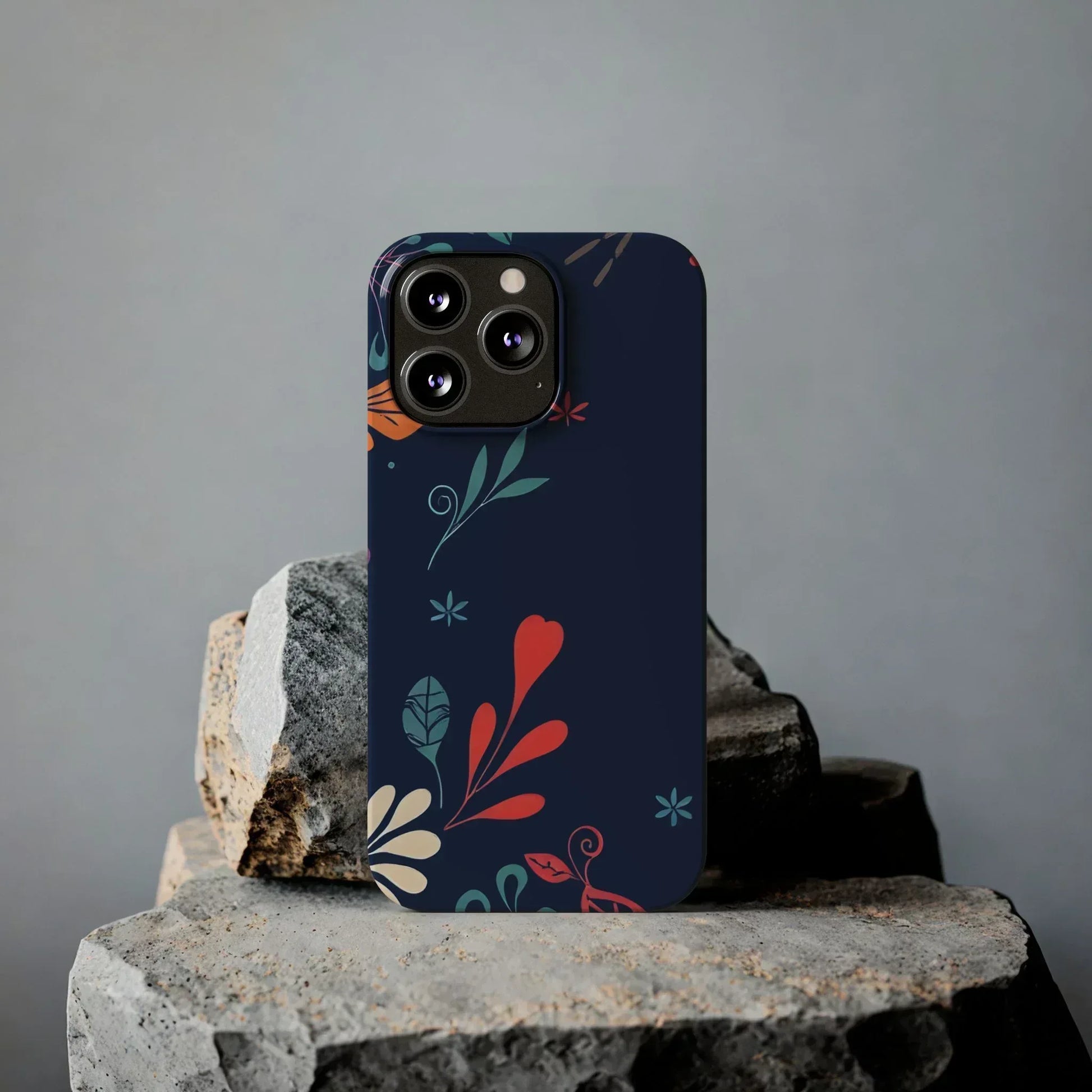 Nightshade Blossoms Phone Case for iPhone 11-17 - KARARMDESIGN