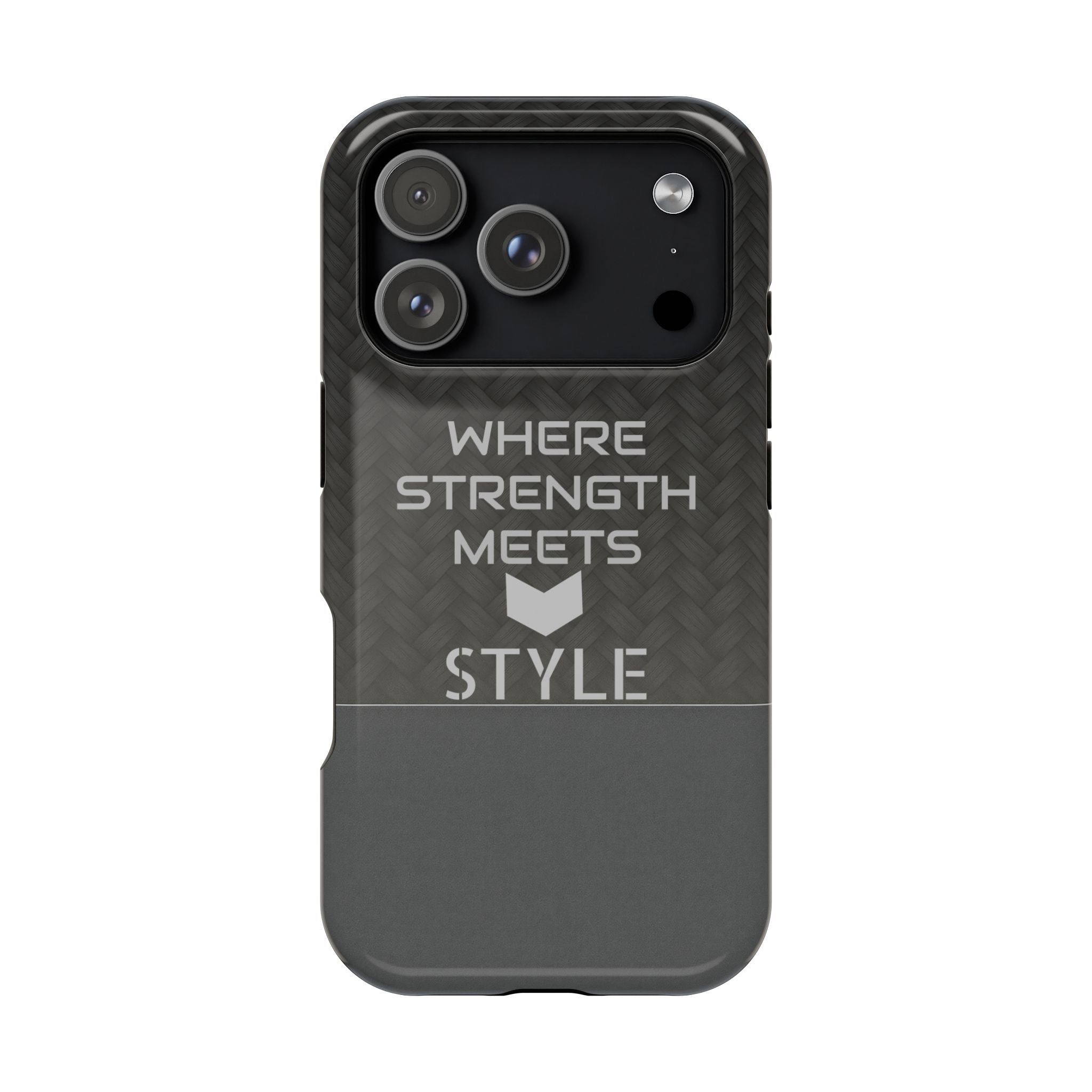 Gray Carbon Phone Case for iPhone 12-16 and Galaxy S21-S22