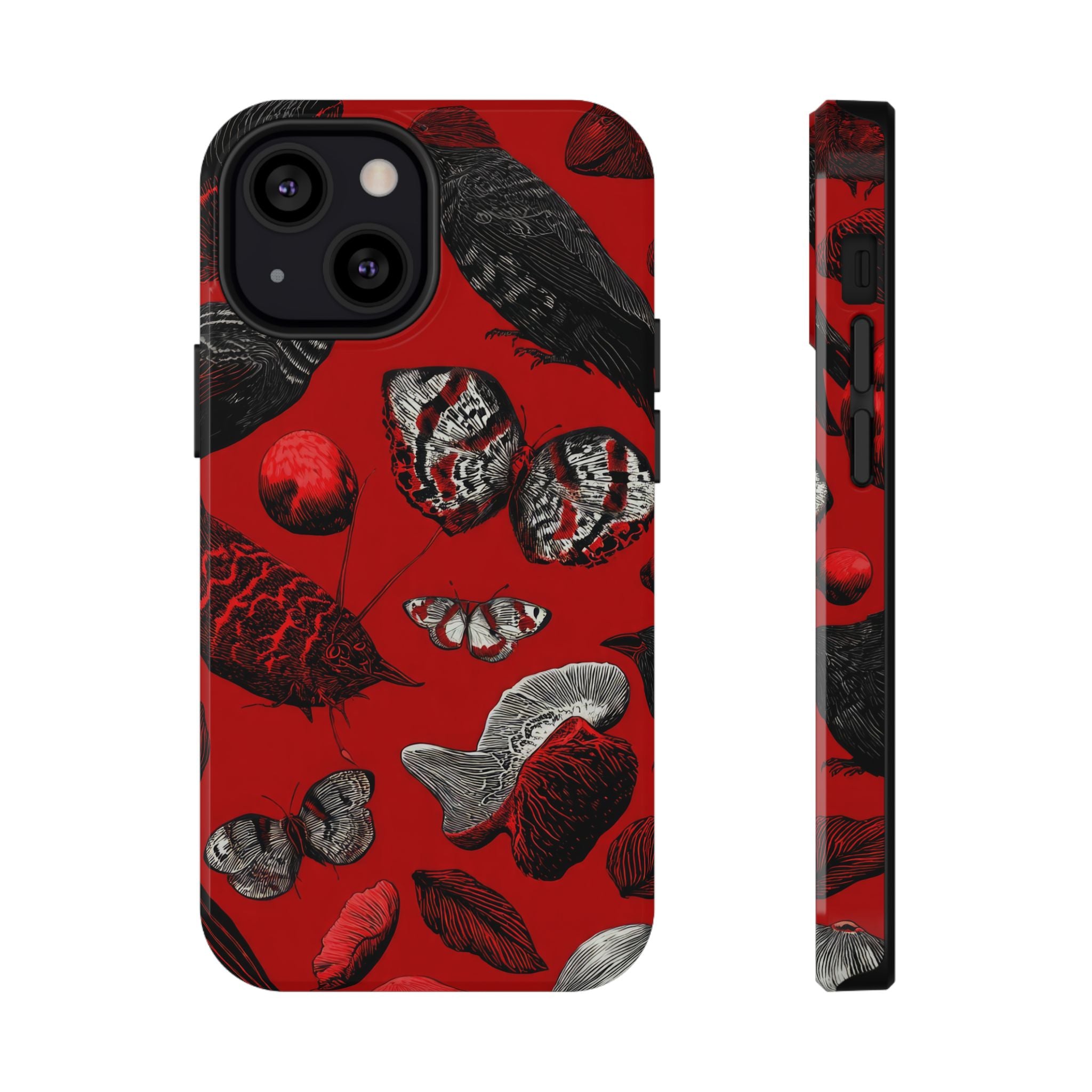 Crimson Wilderness Phone Case for iPhone 11-17