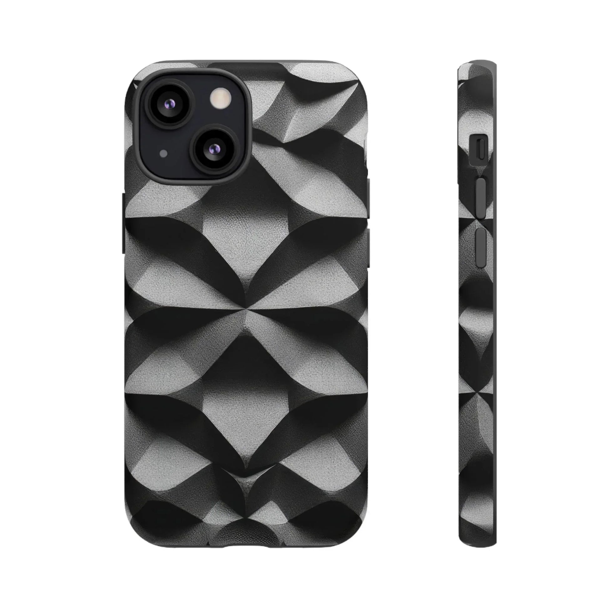 3D Geometric Phone Case for iPhone 8–17 - KARARMDESIGN