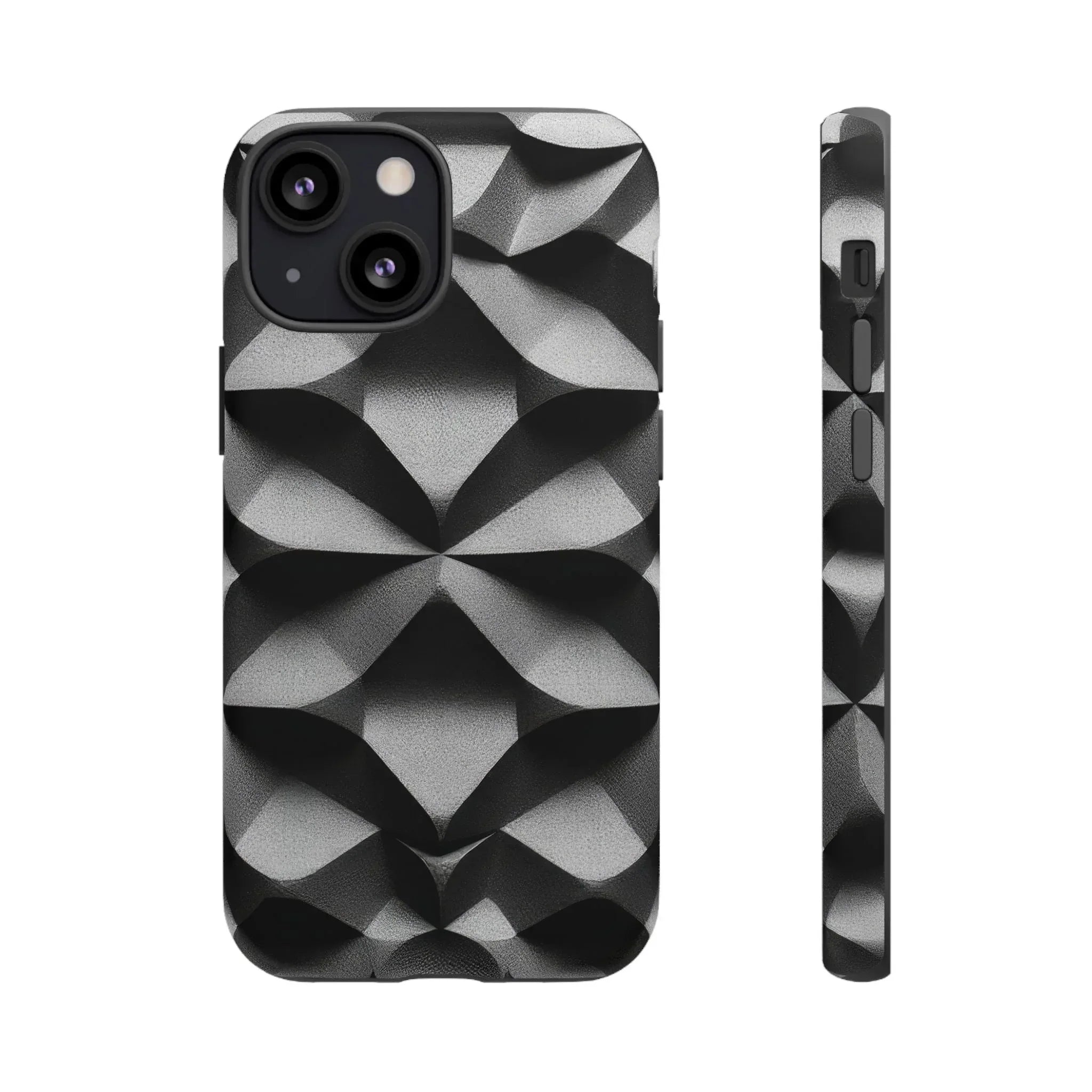3D Geometric Phone Case for iPhone 8–17 - KARARMDESIGN