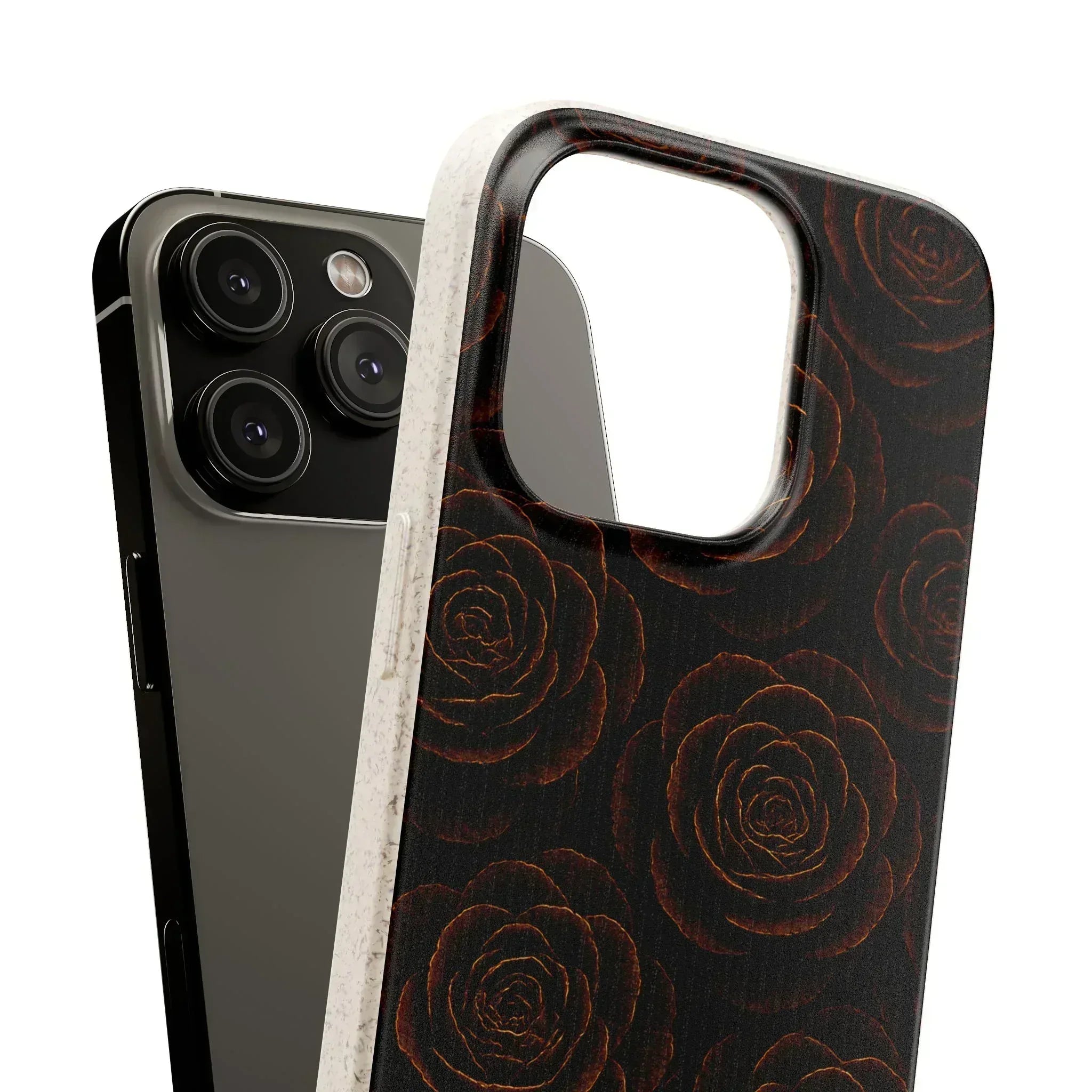 Wooden Roses Phone Case for iPhone 11-16 and Samsung Galaxy S20-S22 - KARARMDESIGN