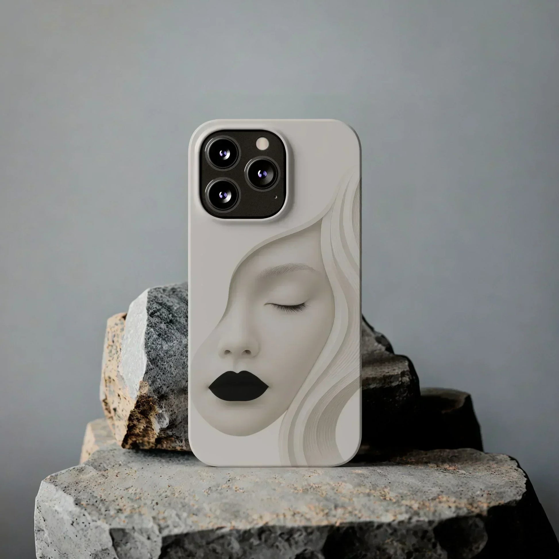 Minimalist Face Phone Case for iPhone 7-16 Models - KarArmDesign