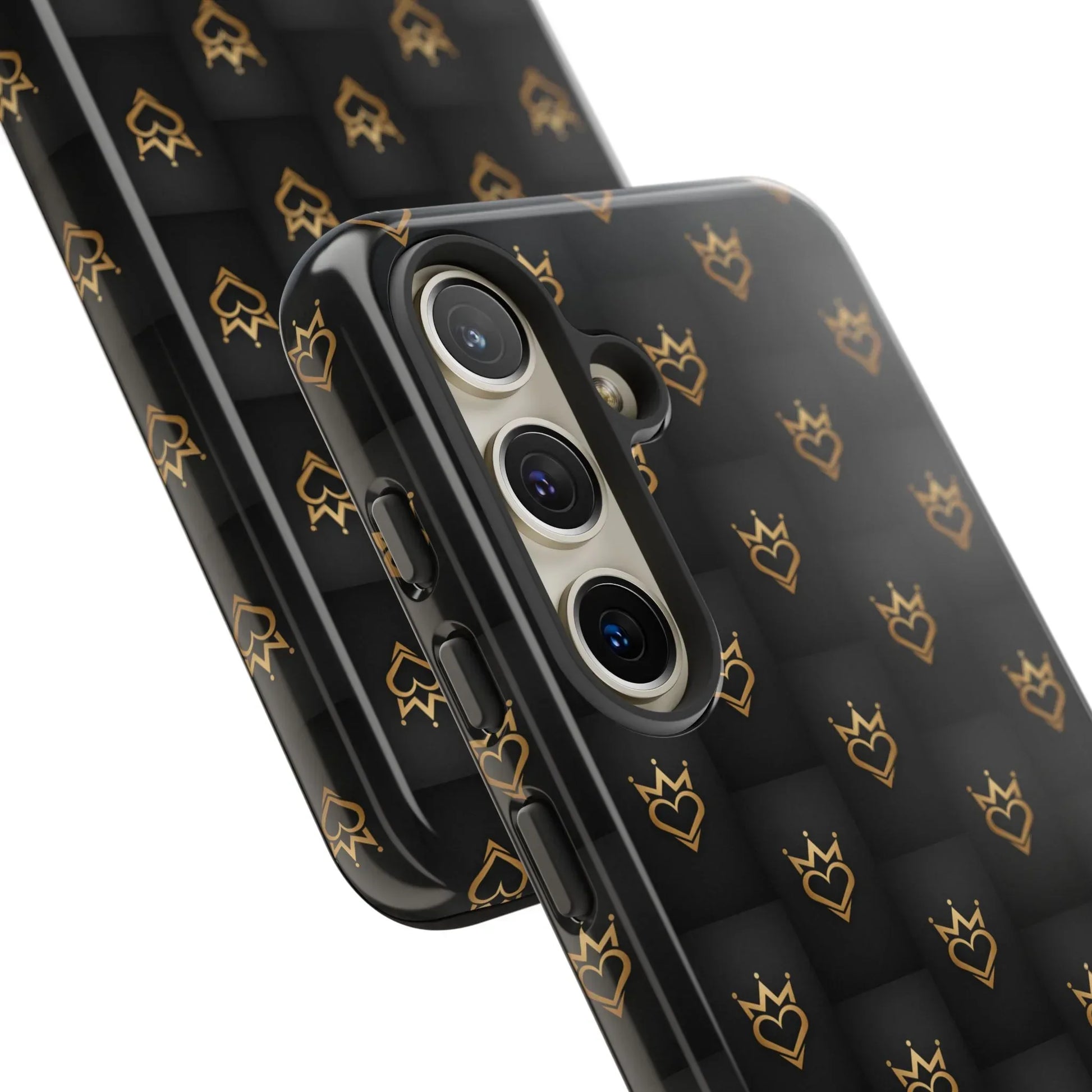 Crowned Heart Doodle Phone Case for iPhone 11-17 & Galaxy S10-S25 - KARARMDESIGN