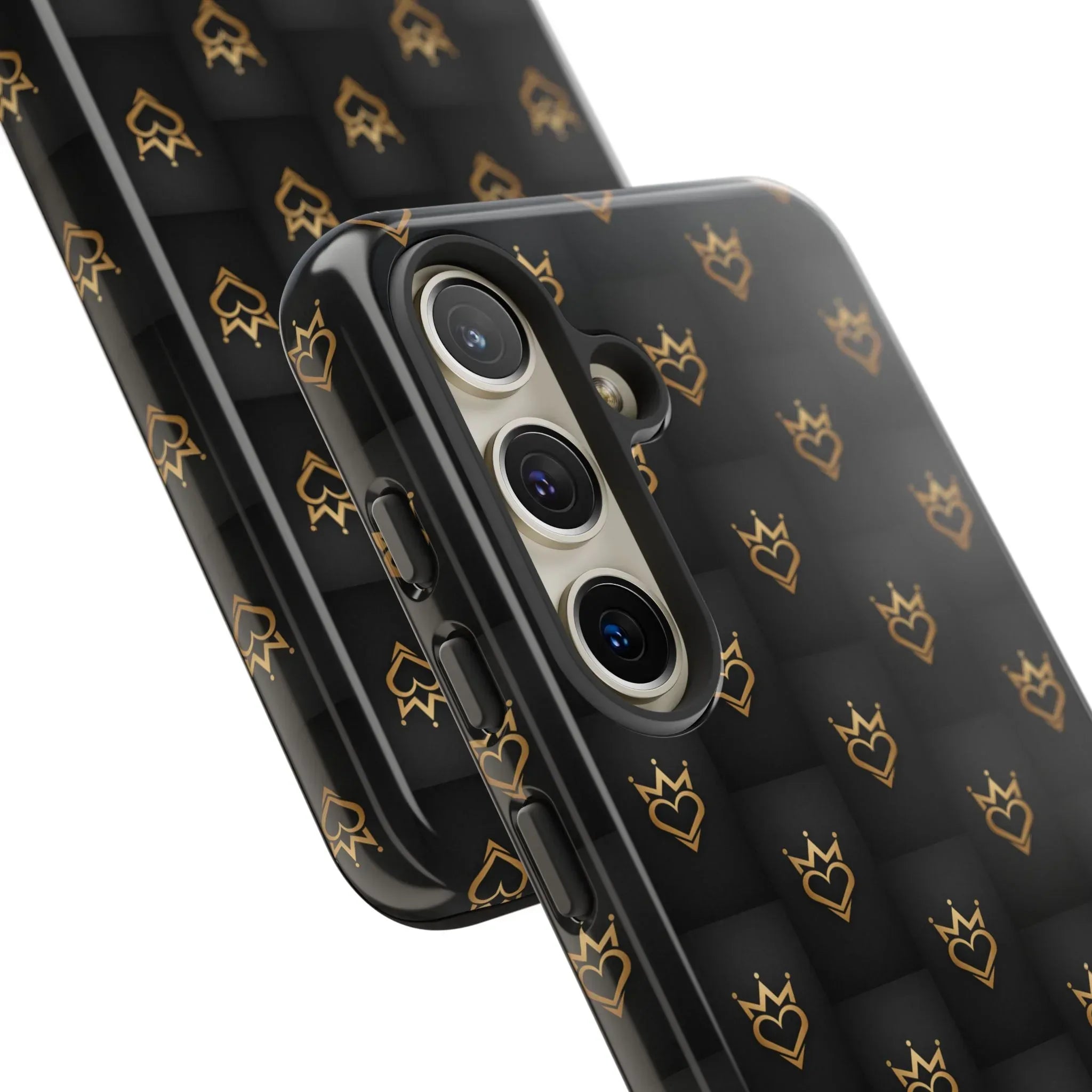 Crowned Heart Doodle Phone Case for iPhone 11-17 & Galaxy S10-S25 - KARARMDESIGN