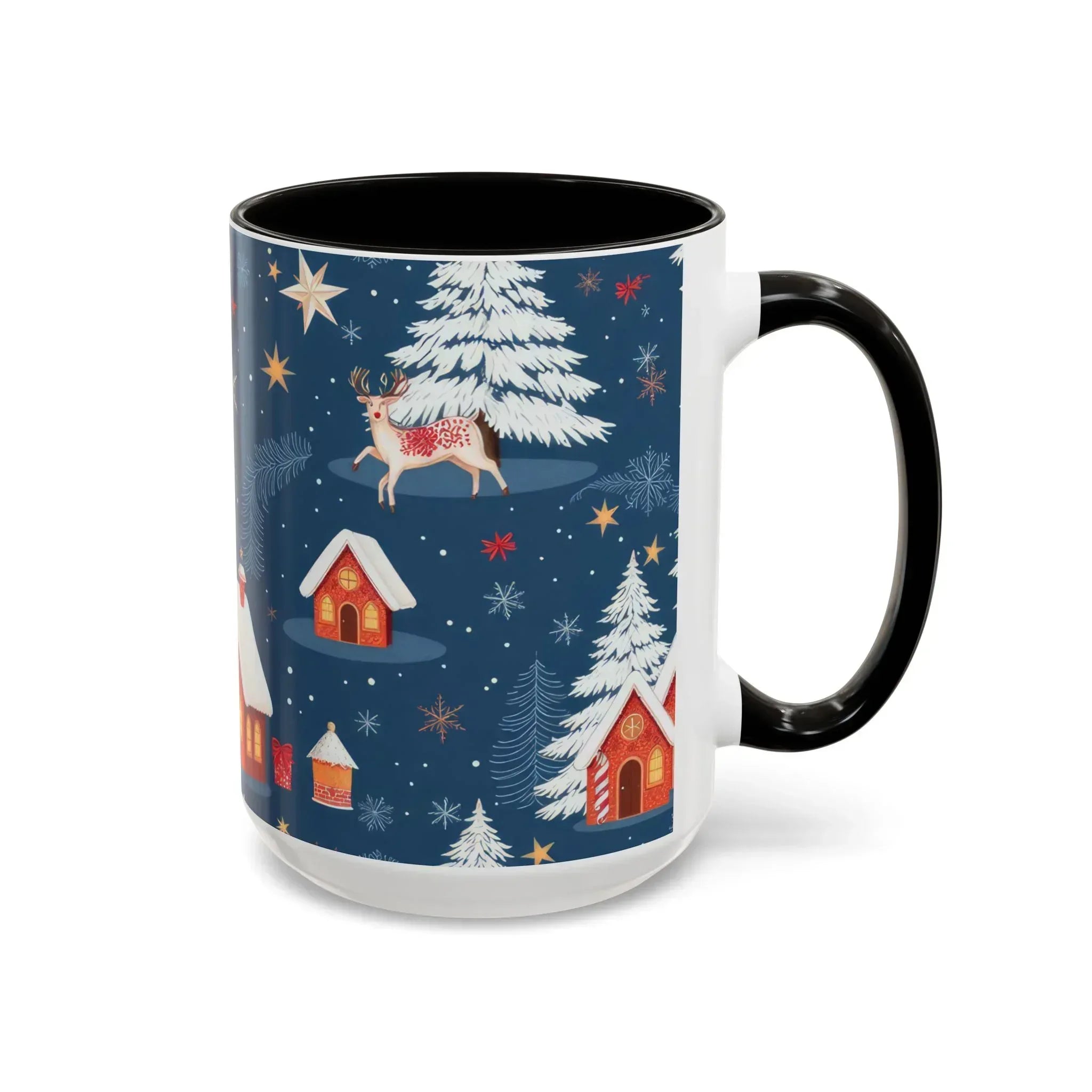Dark Blue Christmas Mug - Colorful Mugs (11oz, 15oz) - KARARMDESIGN